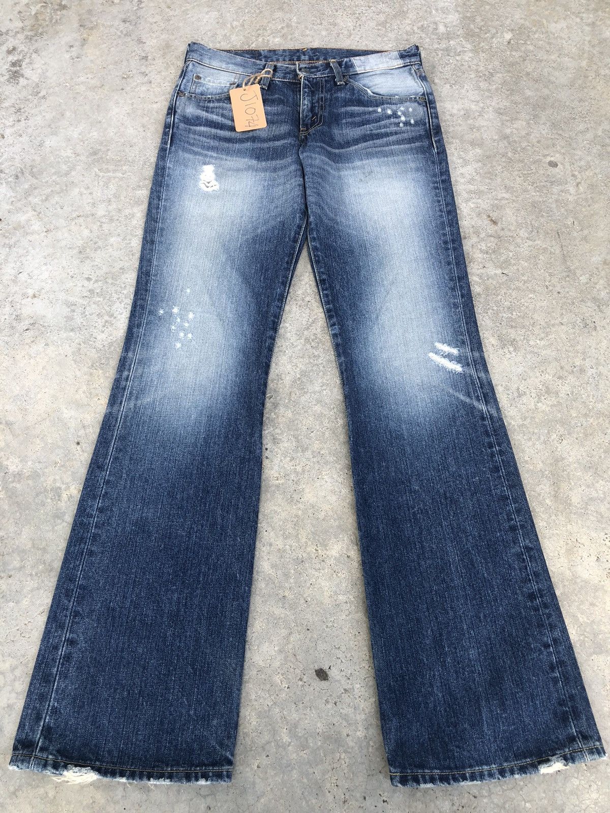 Le Grande Bleu (L.G.B.) Y2k Levis 517 Flared Jeans Distressed Jeans Size US 30 / EU 46 - 2 Thumbnail