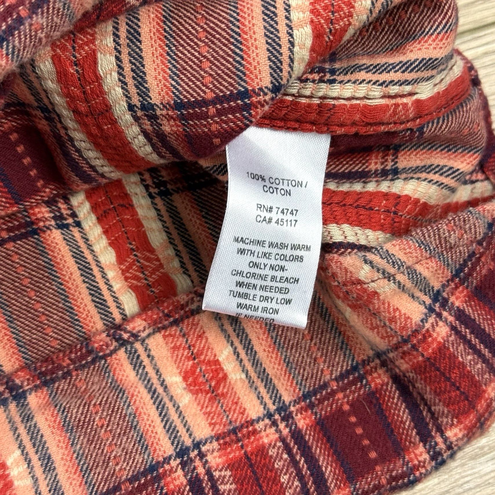 Vintage Natural Reflections Shirt Womens XL Red Plaid Western Snap Flannel Button-Up Size XL / US 12-14 / IT 48-50 - 3 Thumbnail