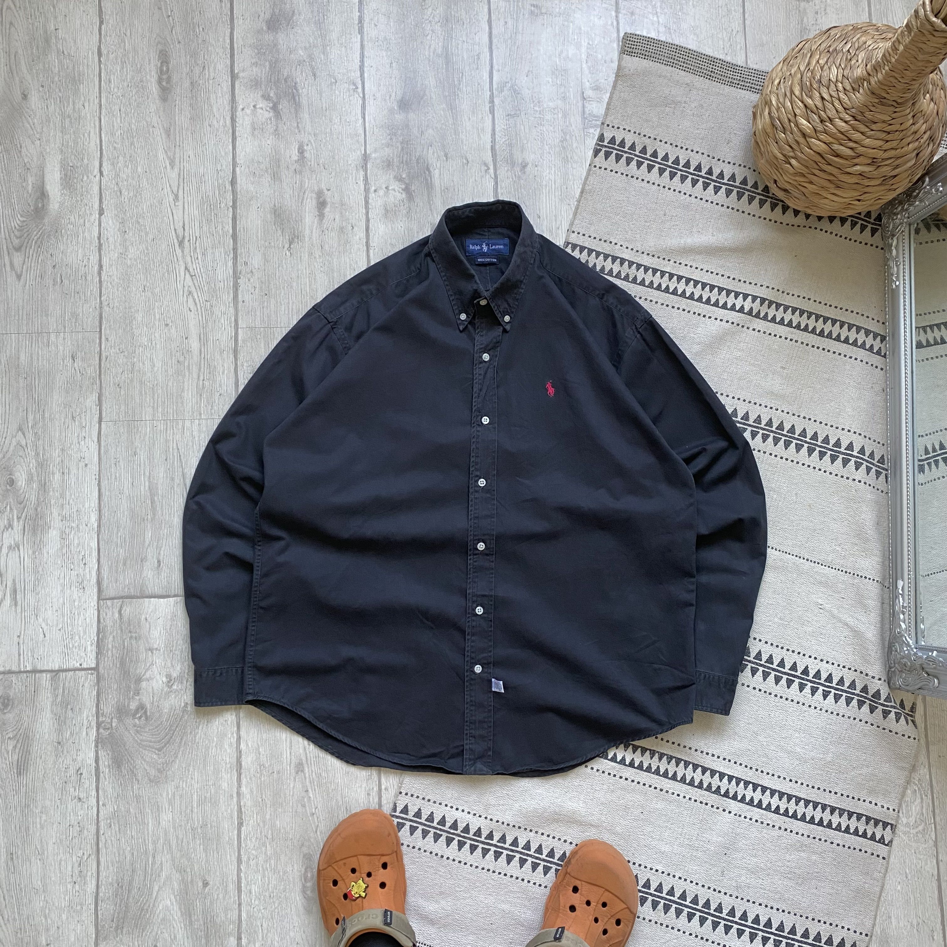 Polo Ralph Lauren 👔 Vintage 80-90s Polo Ralph Lauren Heavy Shirt Oldmoney Size US L / EU 52-54 / 3 - 1 Thumbnail