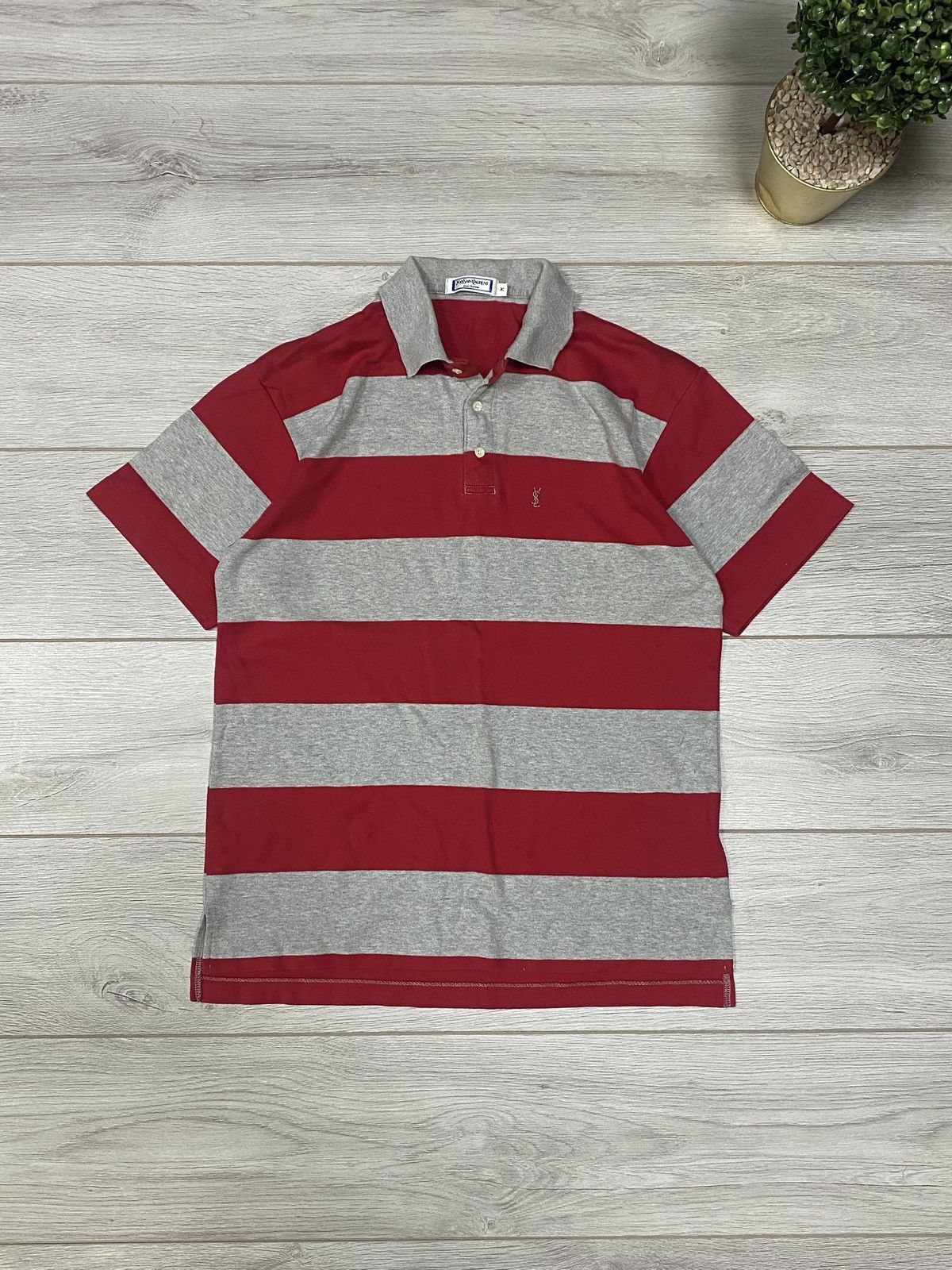 Yves Saint Laurent YSL striped polo pour homme