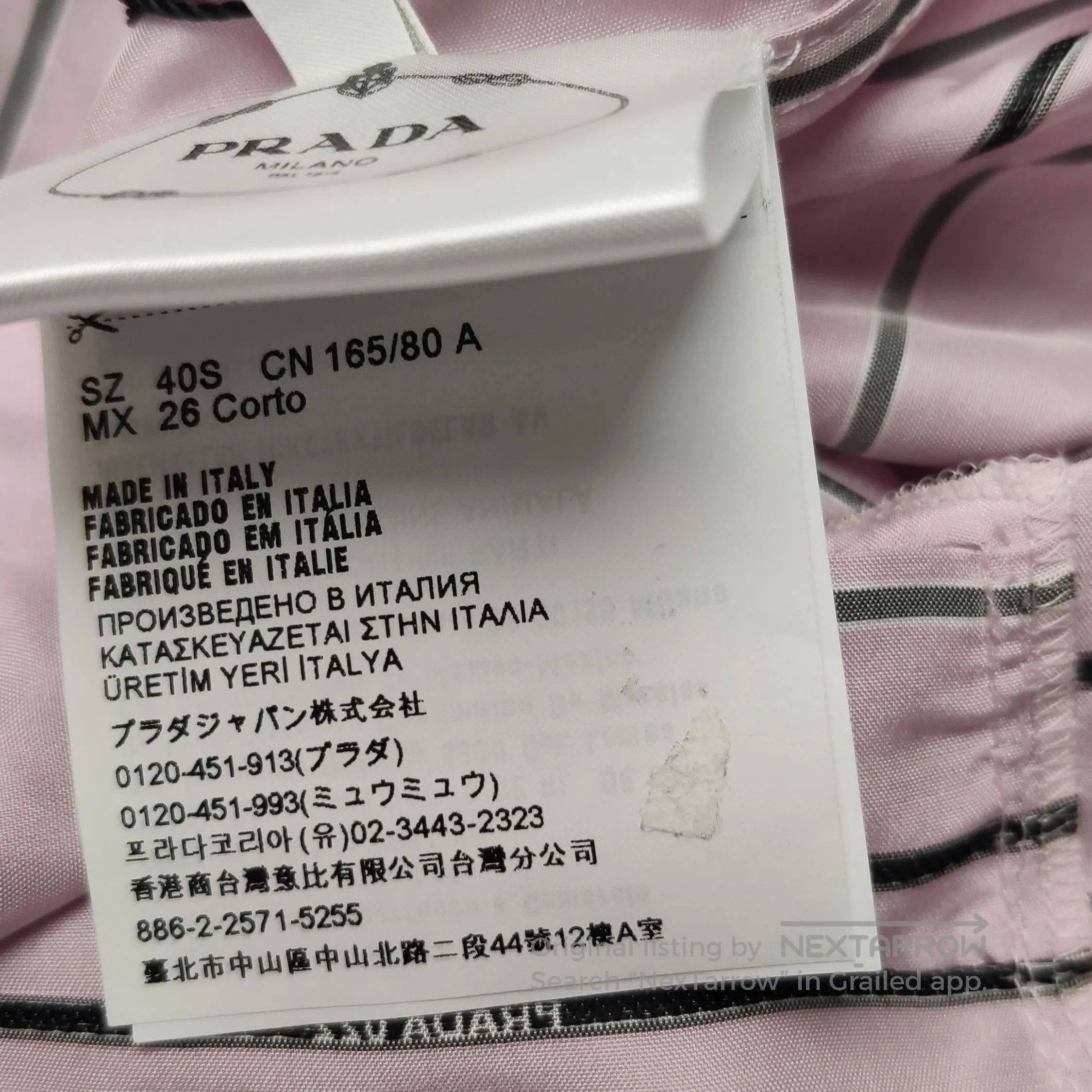 Prada Prada Striped Silk Long. Size L / US 10 / IT 46 - 9 Thumbnail