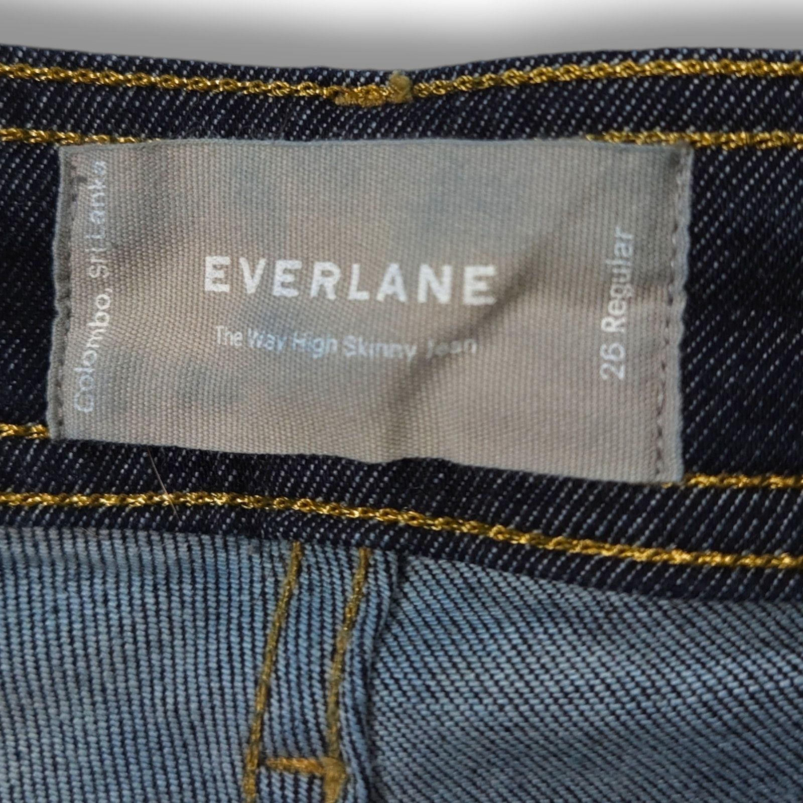 Everlane EUC Everlane The Way-High Skinny Jeans Sz. 226x28.50 Indigo Size 26" / US 2 / IT 38 - 11 Thumbnail