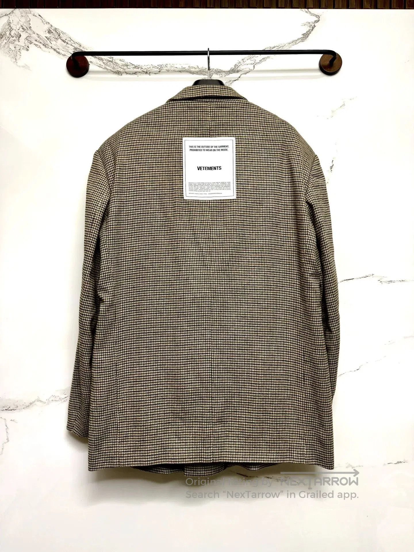 Vetements vetements houndstooth oversized wool blazer. Size US XS / EU 42 / 0 - 3 Thumbnail