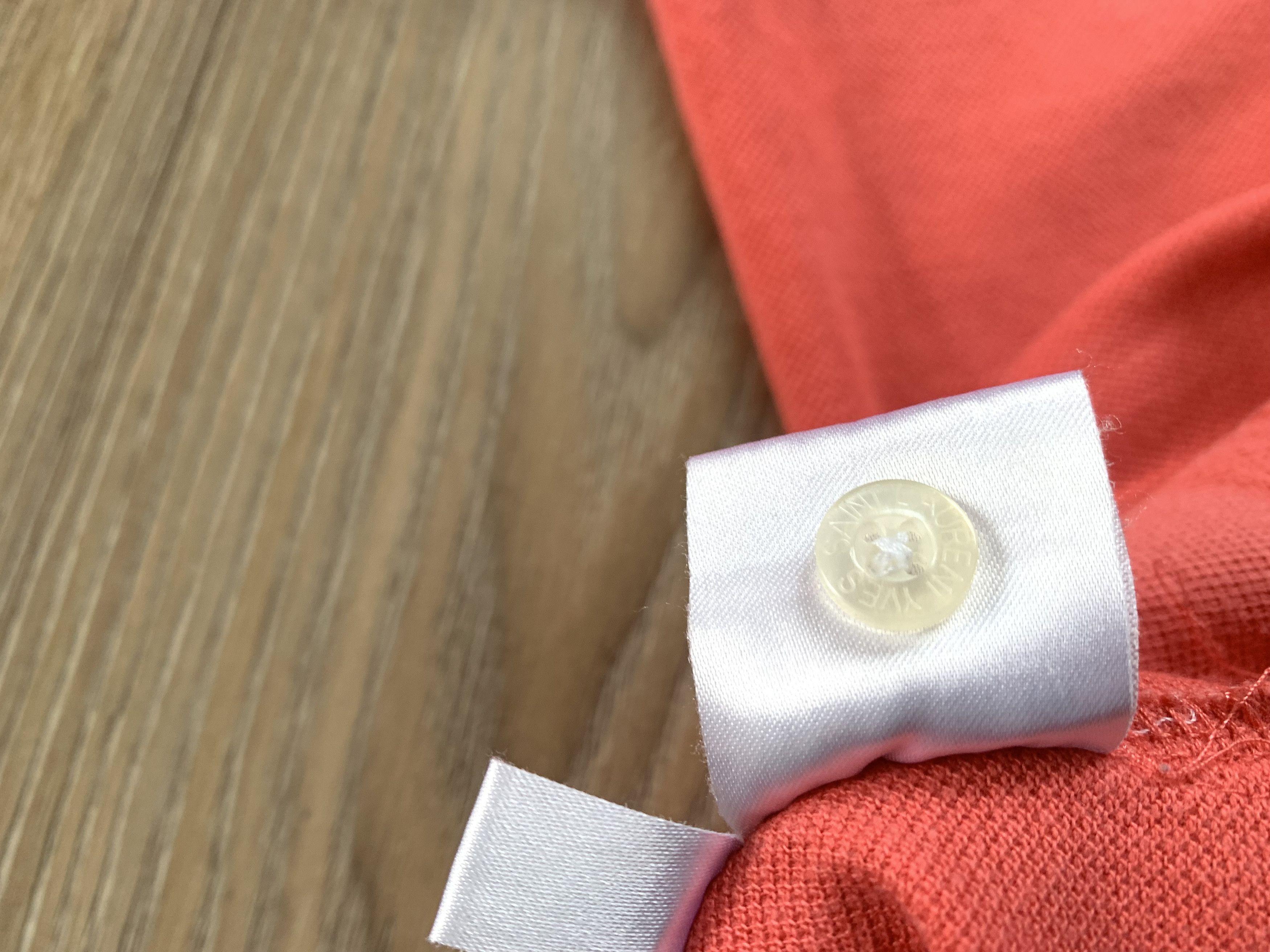 Yves Saint Laurent Vintage Yves Saint Laurent Pink Coral Polo T Shirt Size US L / EU 52-54 / 3 - 8 Thumbnail