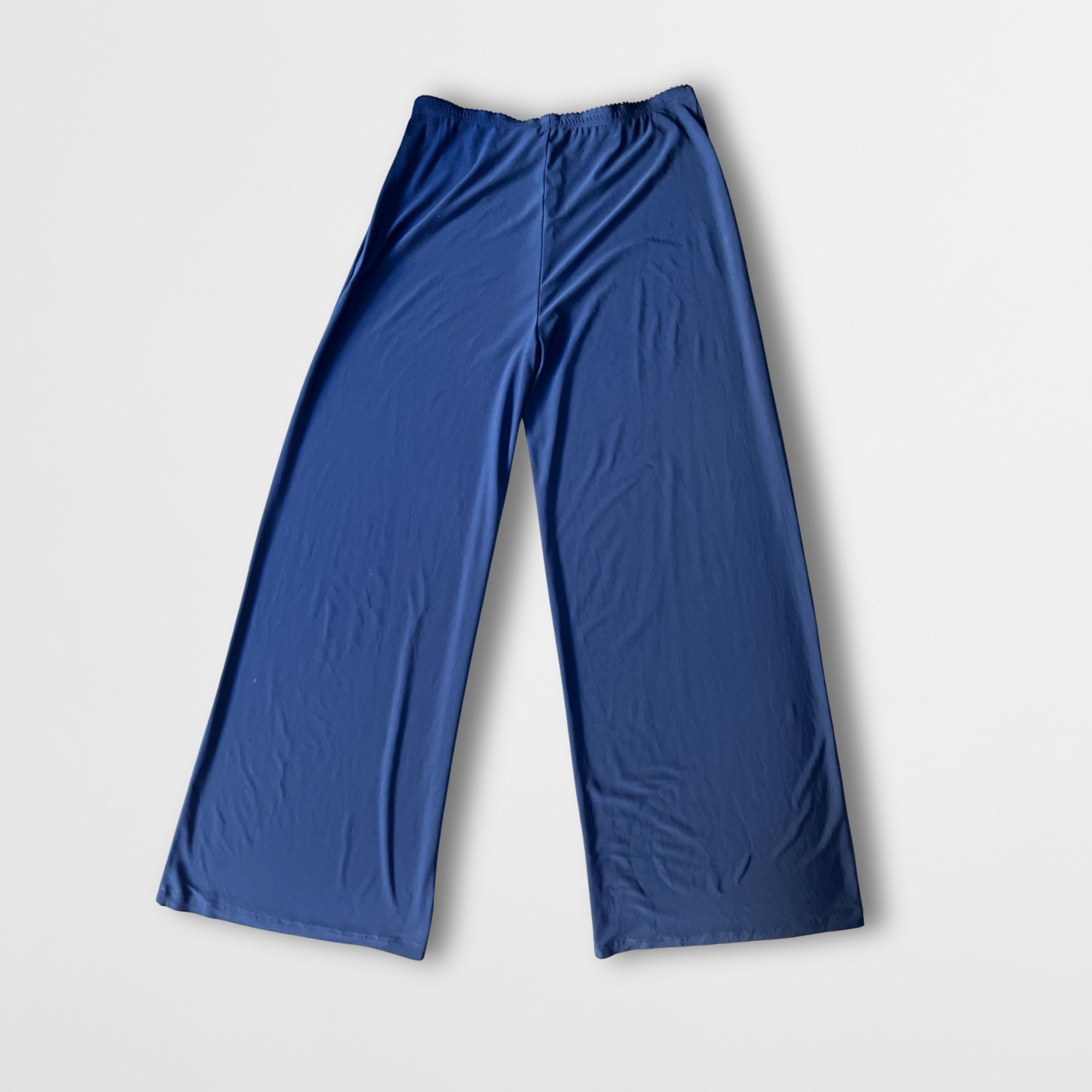 Other NWT DECA Wide Leg Cropped Trousers Elastic Waist Comfortable Size 31" - 3 Thumbnail