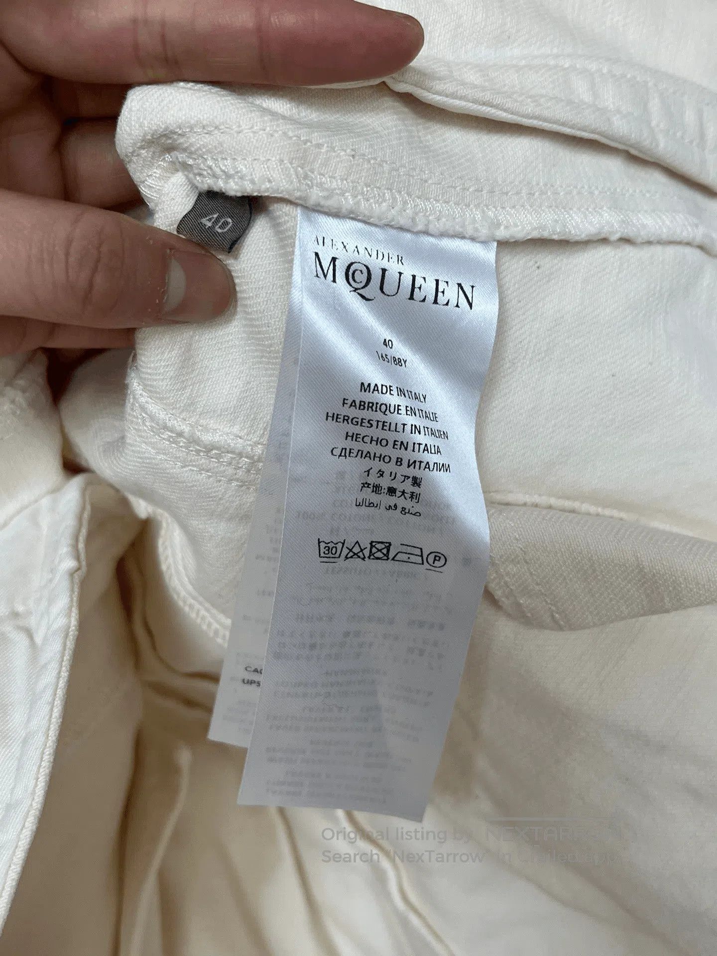 Alexander McQueen Alexander McQueen Cinched Denim Two-Piece. Size S / US 4 / IT 40 - 4 Thumbnail
