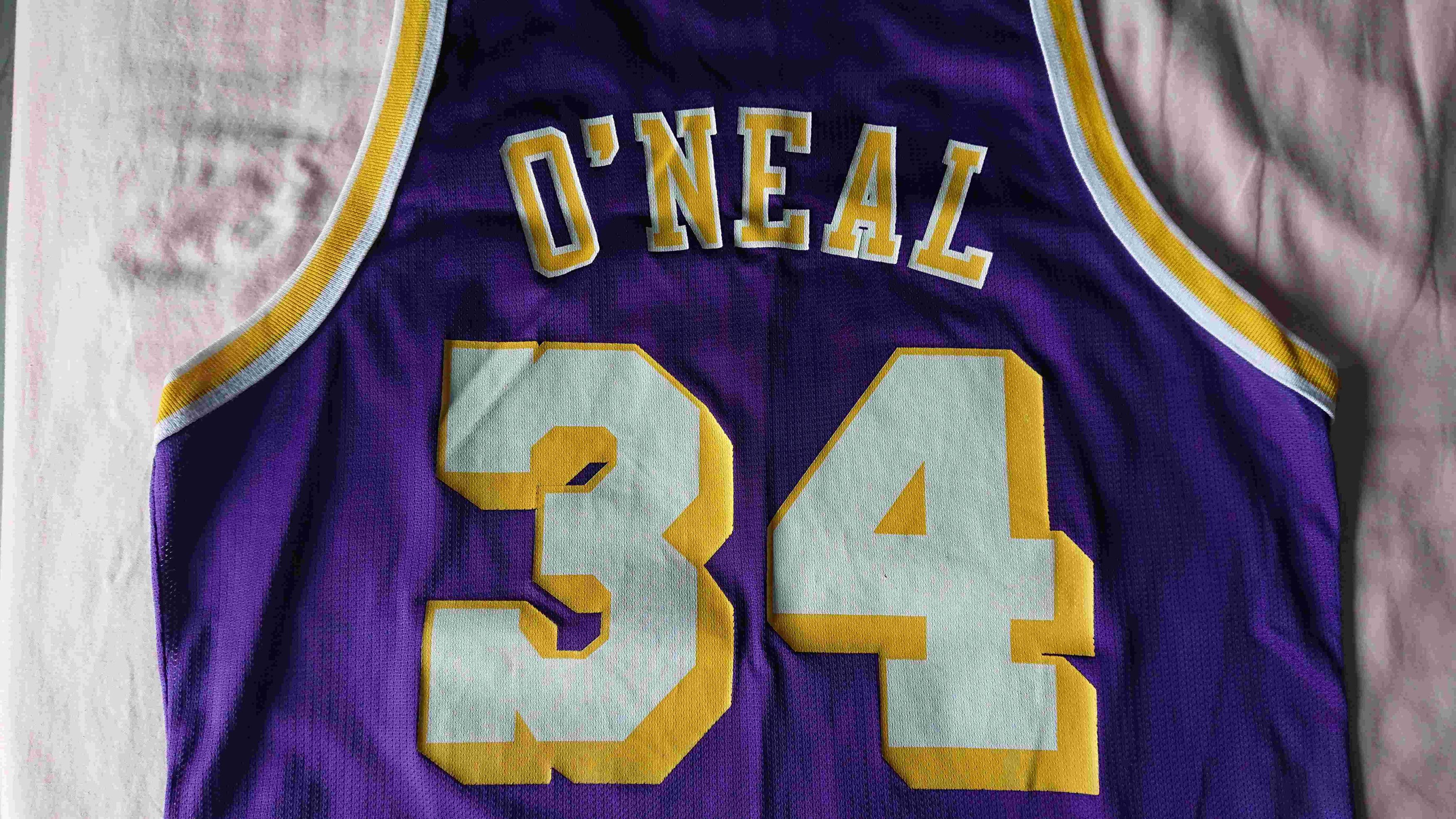 Champion Champion Lakers Shaquille O'Neal 34 Jersey (Size 44) Size US L / EU 52-54 / 3 - 6 Thumbnail
