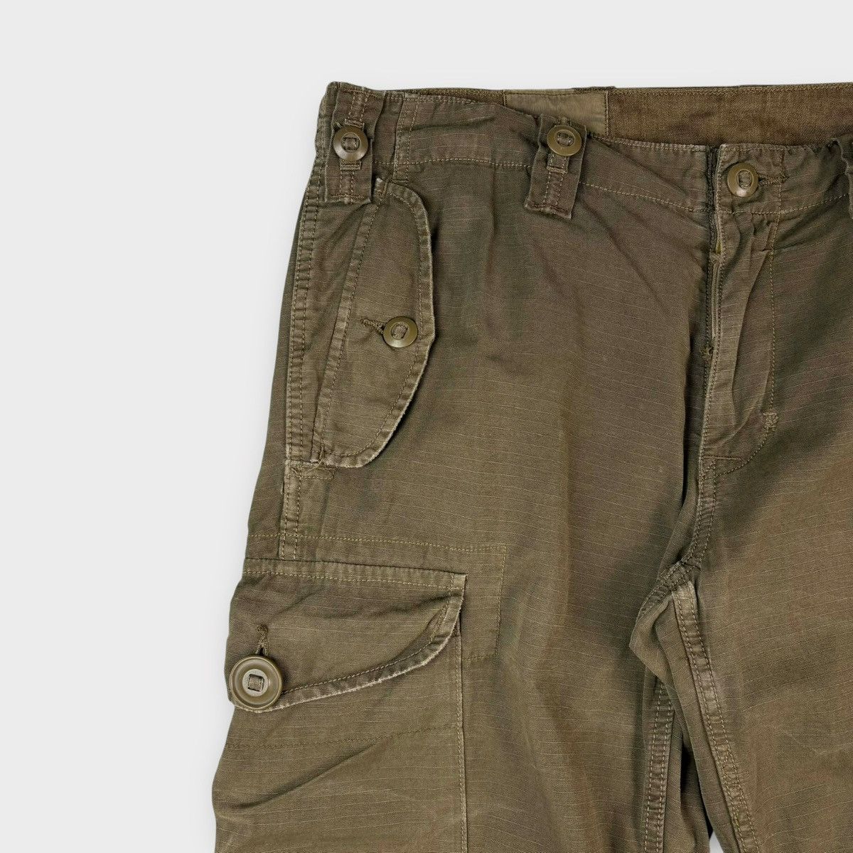Polo Ralph Lauren Polo Ralph Lauren Slub Canvas Cargo Outdoor Pants in Olive Size US 34 / EU 50 - 8 Thumbnail