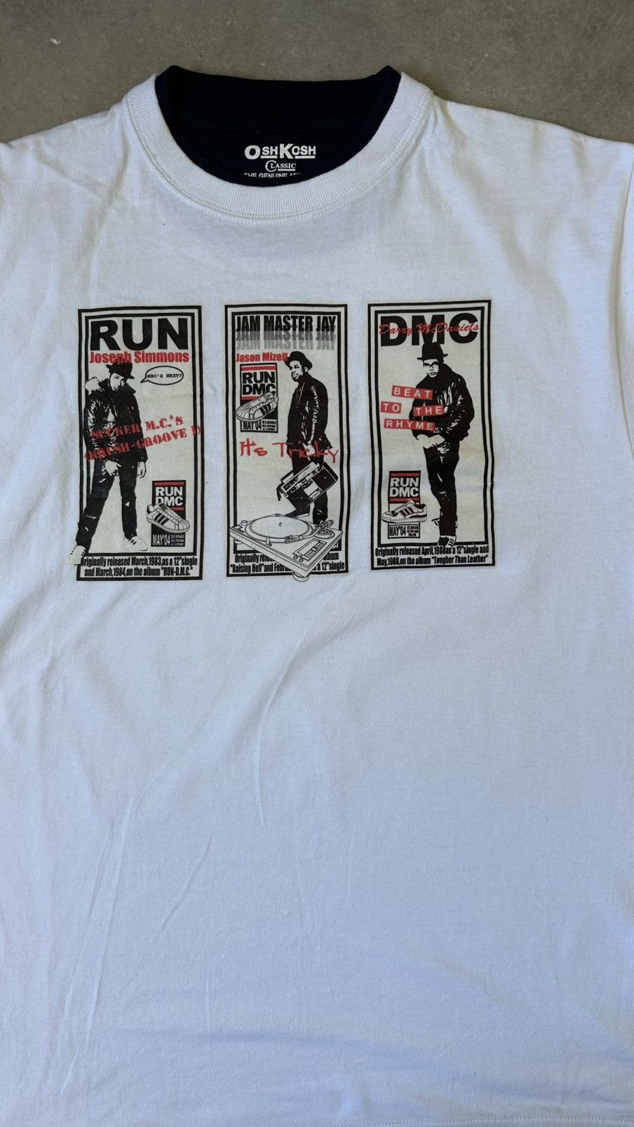 Oshkosh VINTAGE OSHKOSH RUN DMC DEF JAM ADIDAS TEE Size US M / EU 48-50 / 2 - 2 Thumbnail