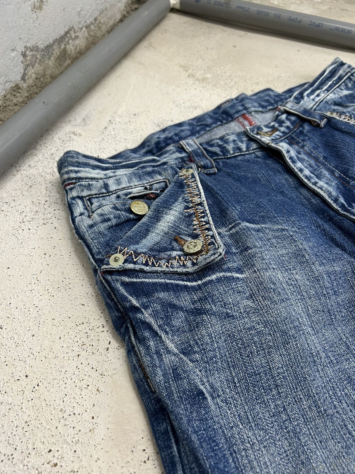Raw United Edition Japan Washed Buckle Handkerchief Pocket