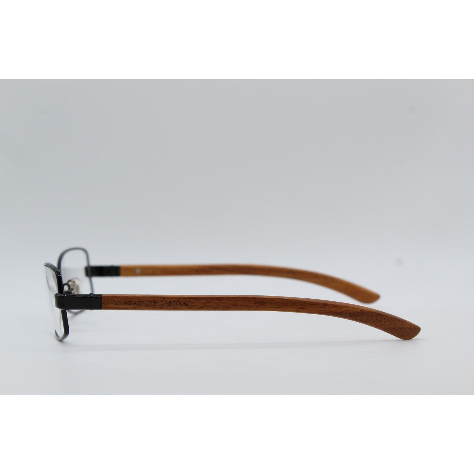 Alexander McQueen Alexander McQueen AMQ4117 1VR Hybrid Wood Eyeglasses 130 Size ONE SIZE - 4 Thumbnail