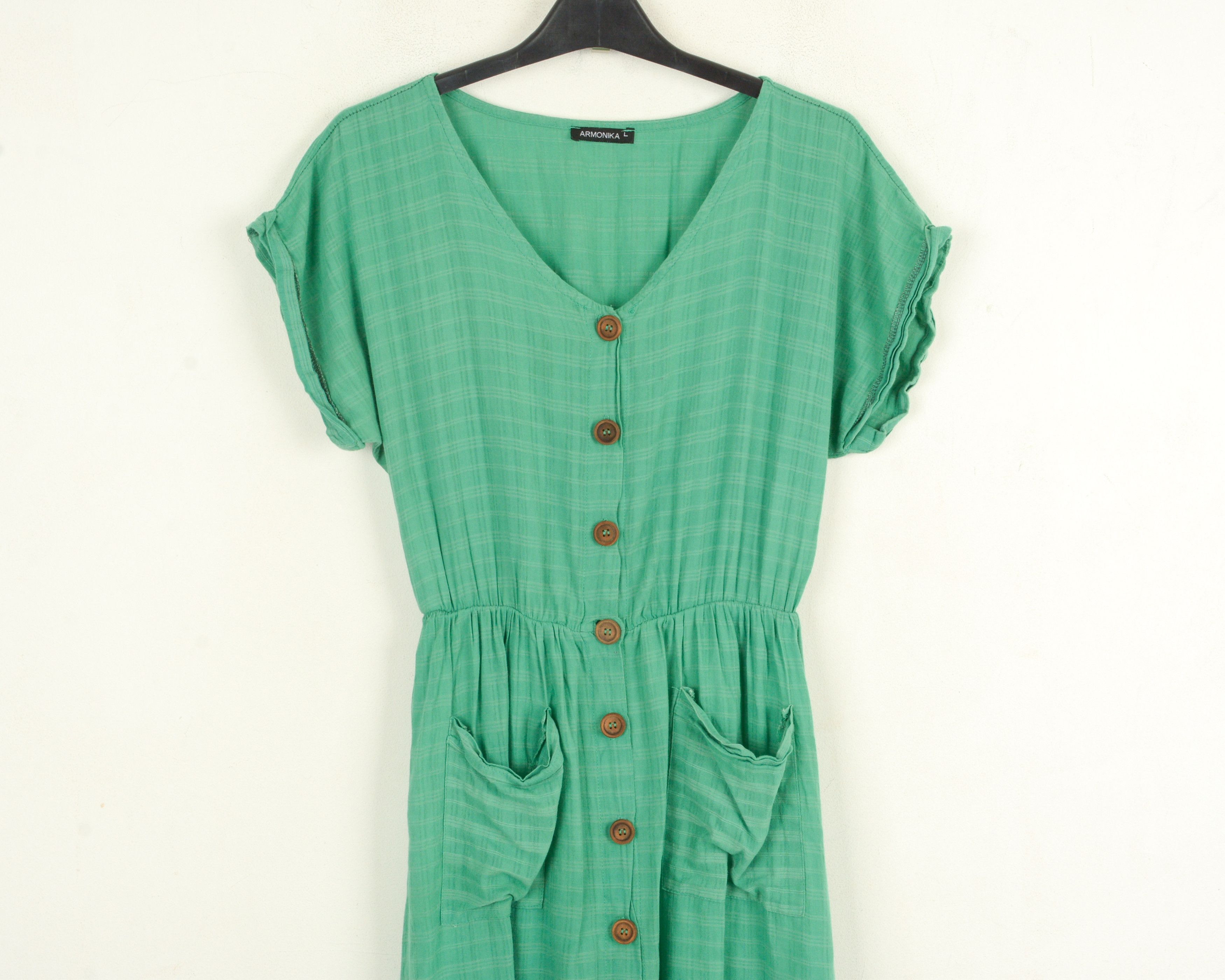 Other ARMONIKA Women L Plaid A-Line Summer Dress Romantic Size L / US 10 / IT 46 - 2 Thumbnail
