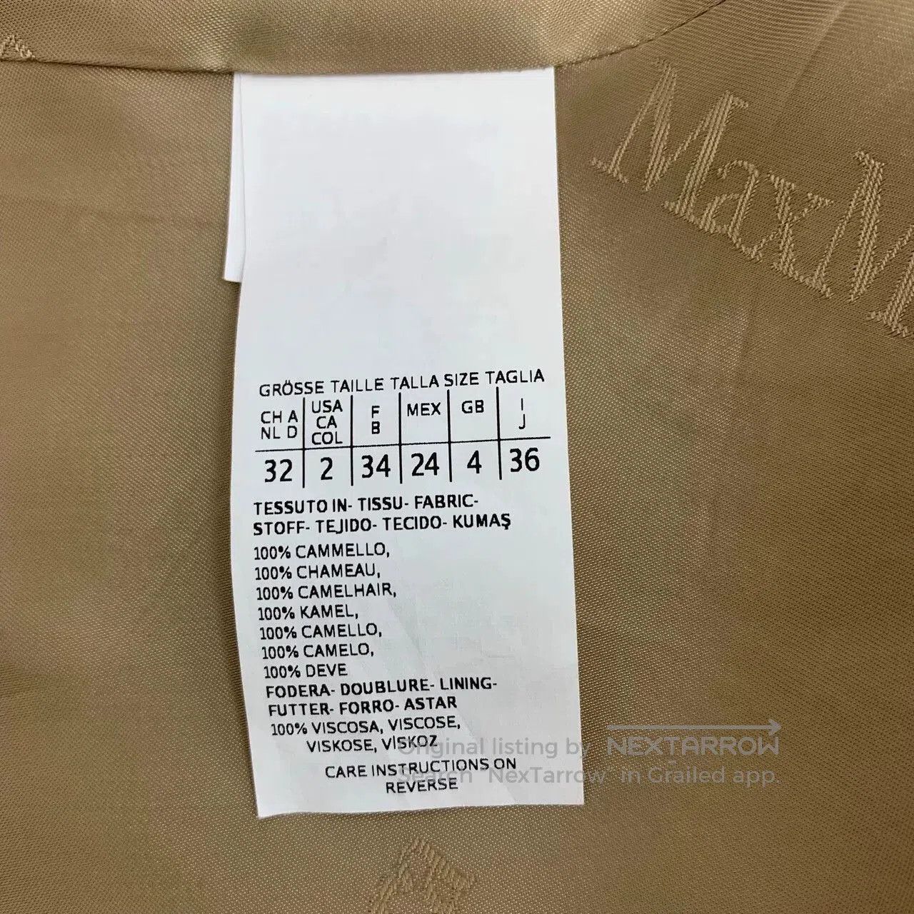 Other maxmara brown camel hair belted coat. Size US XS / EU 42 / 0 - 8 Thumbnail