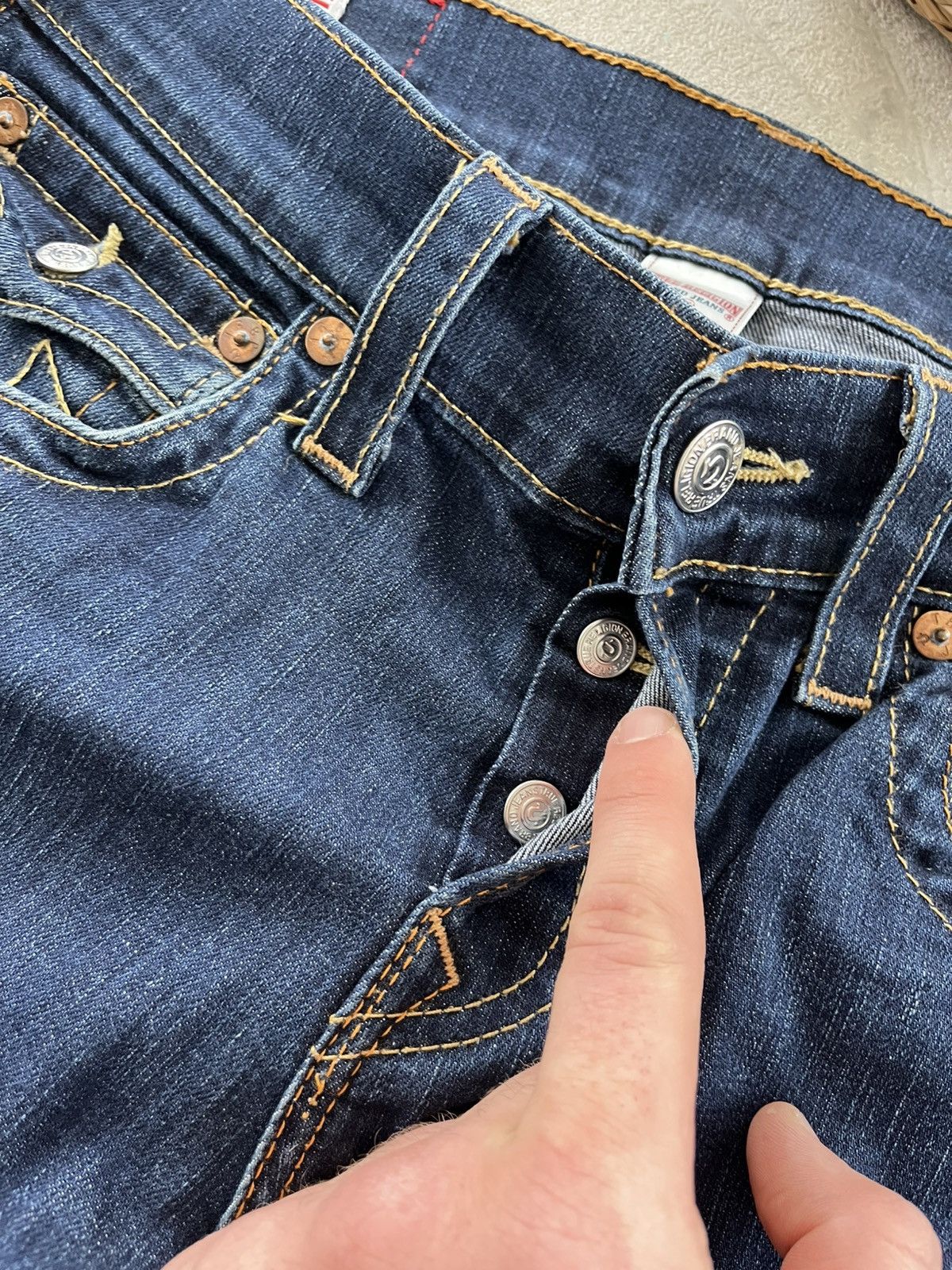 True Religion Vintage True Religion Zach Slim Blue Y2K Denim Jeans Rap sk8 Size US 30 / EU 46 - 12 Thumbnail