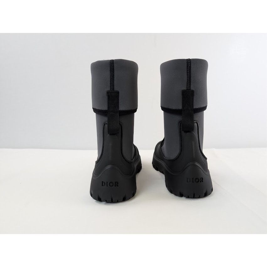 Dior o1rshd1 Leather Neoprene Garden Boots in Black / Grey Size US 9 / EU 42 - 11 Thumbnail
