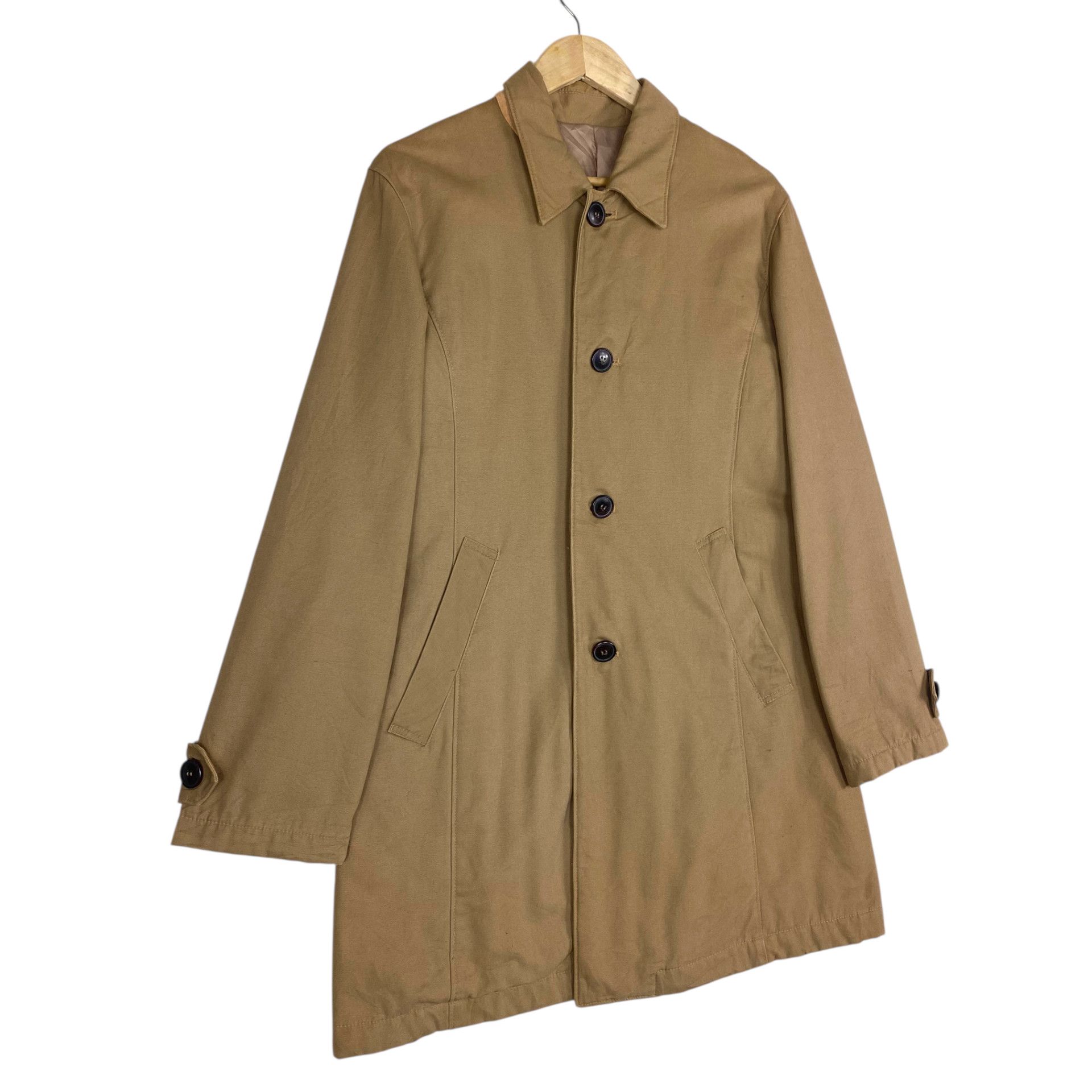 Japanese Brand 💥PPFM BIEGE SINGLE BREAST COAT JACKET Size US M / EU 48-50 / 2 - 4 Thumbnail