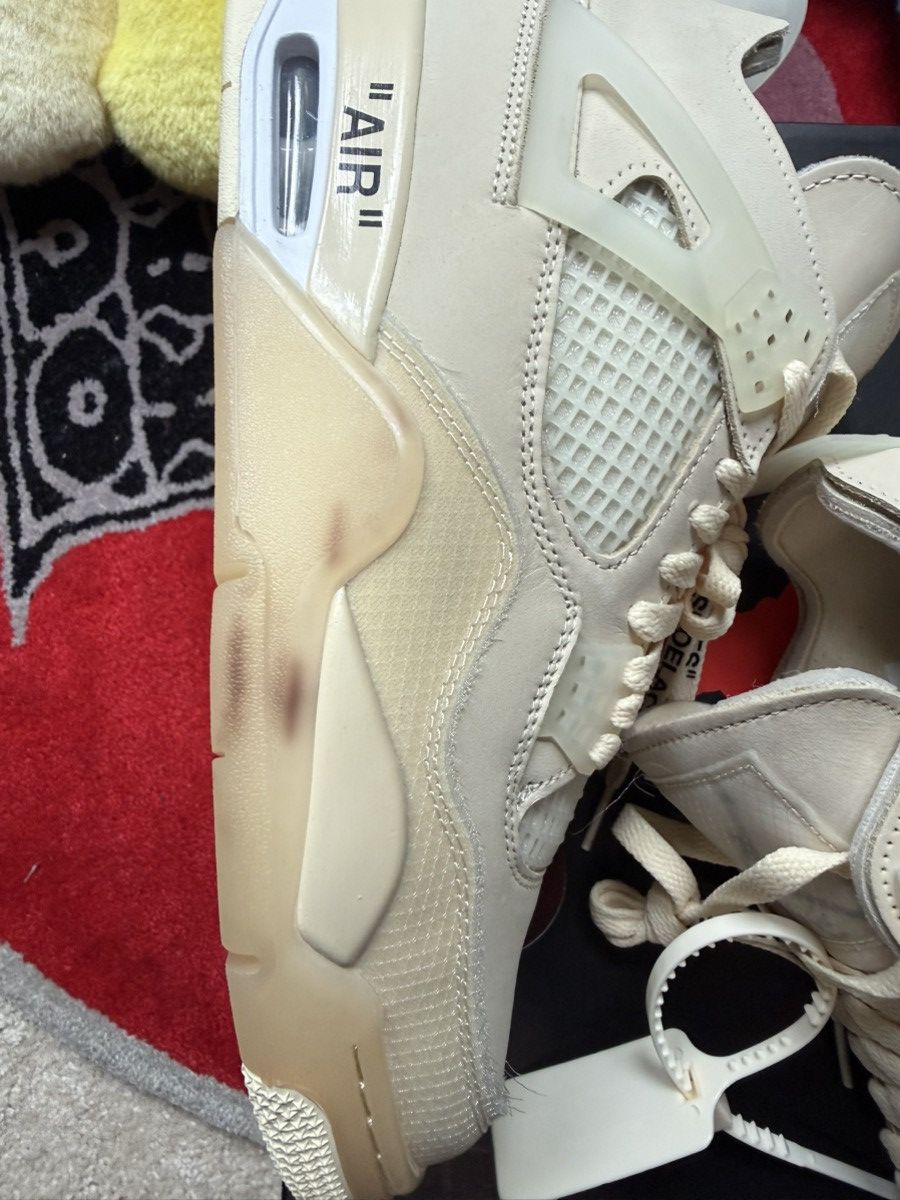 Nike × Off-White Nike Off-White Air Jordan 4 Sail Size US 9 / EU 42 - 5 Thumbnail