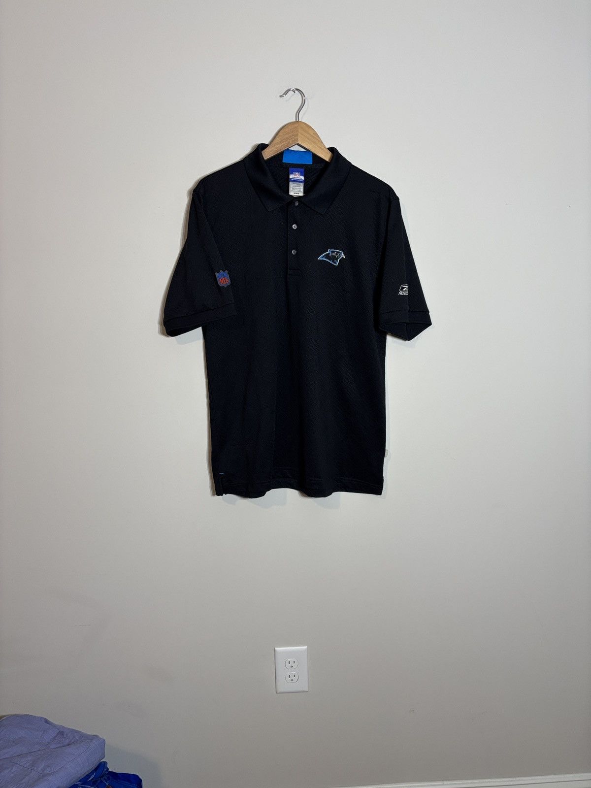 Reebok Vintage Reebok Carolina Panthers Play Dry Gameday Polo Shirt Size US M / EU 48-50 / 2 - 1 Thumbnail