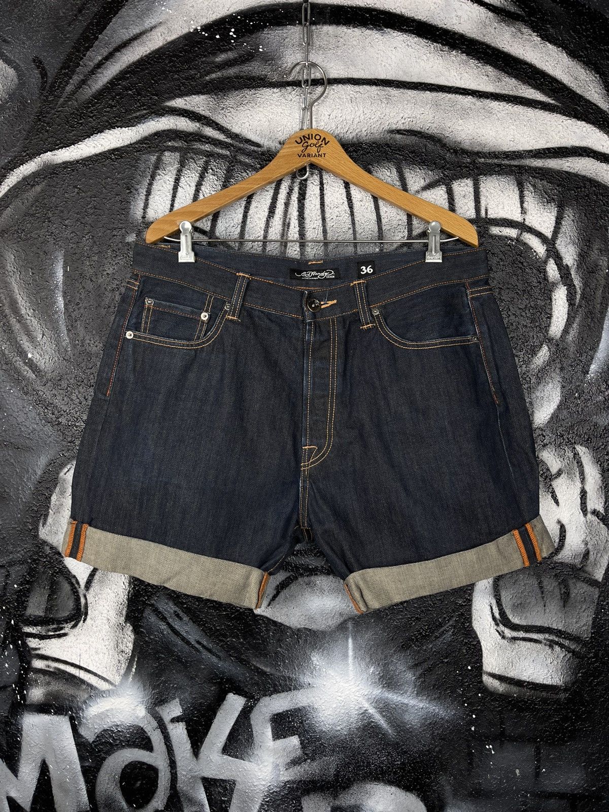 Ed Hardy Ed Hardy by Christian Audigier Jeans Shorts Size 36 Size US 36 / EU 52 - 3 Thumbnail