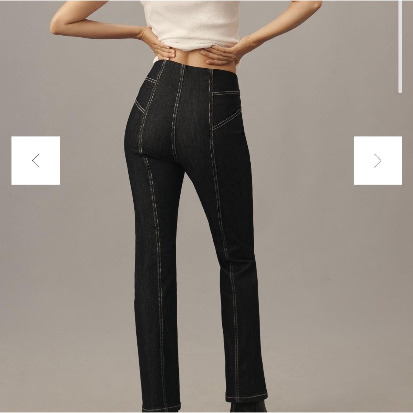 Anthropologie MAEVE Womens Anthropologie High Rise Straight Leg Jeans 31T Size 34" / US 12 / IT 48 - 11 Thumbnail