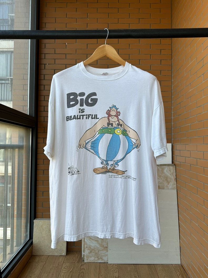 Vintage Vintage Tee 90s Cartoon 'Big Is Beautiful' 2505-Nextarrow Size US XL / EU 56 / 4 - 1 Thumbnail