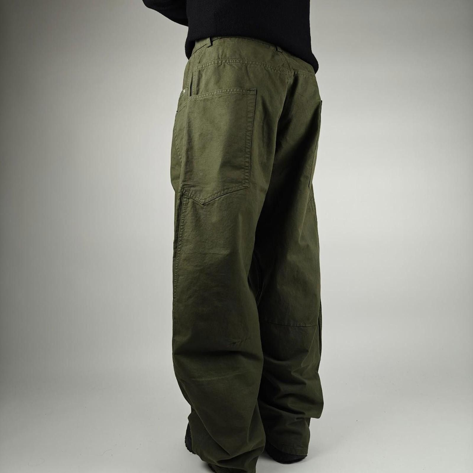 Other Japanese Green Curve Seam Fatigue Wide Leg Pants Size US 32 / EU 48 - 4 Thumbnail
