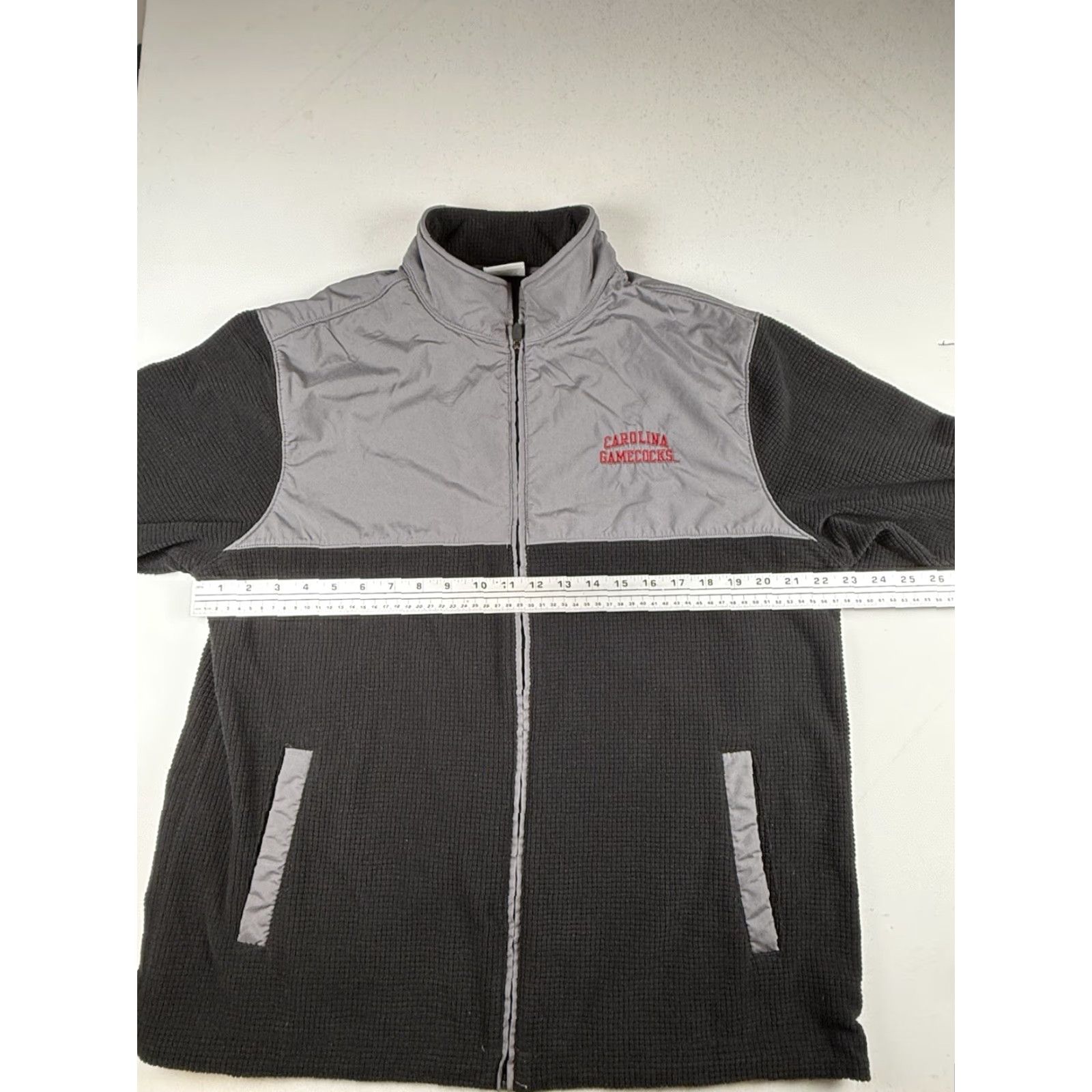 Vintage South Carolina Gamecocks Mens Full Zip Fleece Jacket Size Large Gray Size US L / EU 52-54 / 3 - 3 Thumbnail