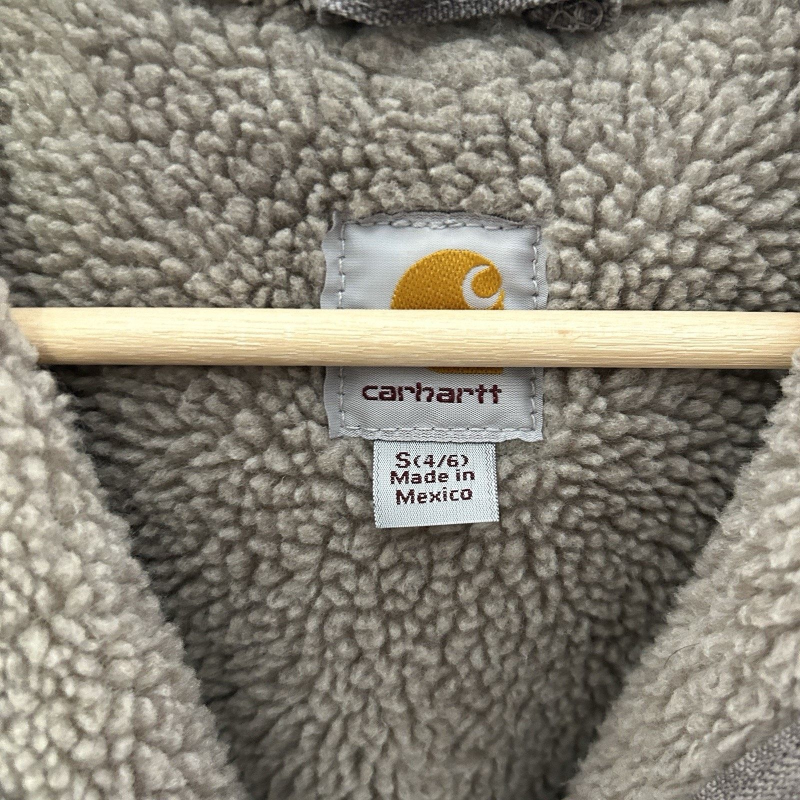 Carhartt Y2K Carhartt Sherpa-Lined Hooded Detroit Jacket “Gray” WJ141 Size S / US 4 / IT 40 - 12 Thumbnail