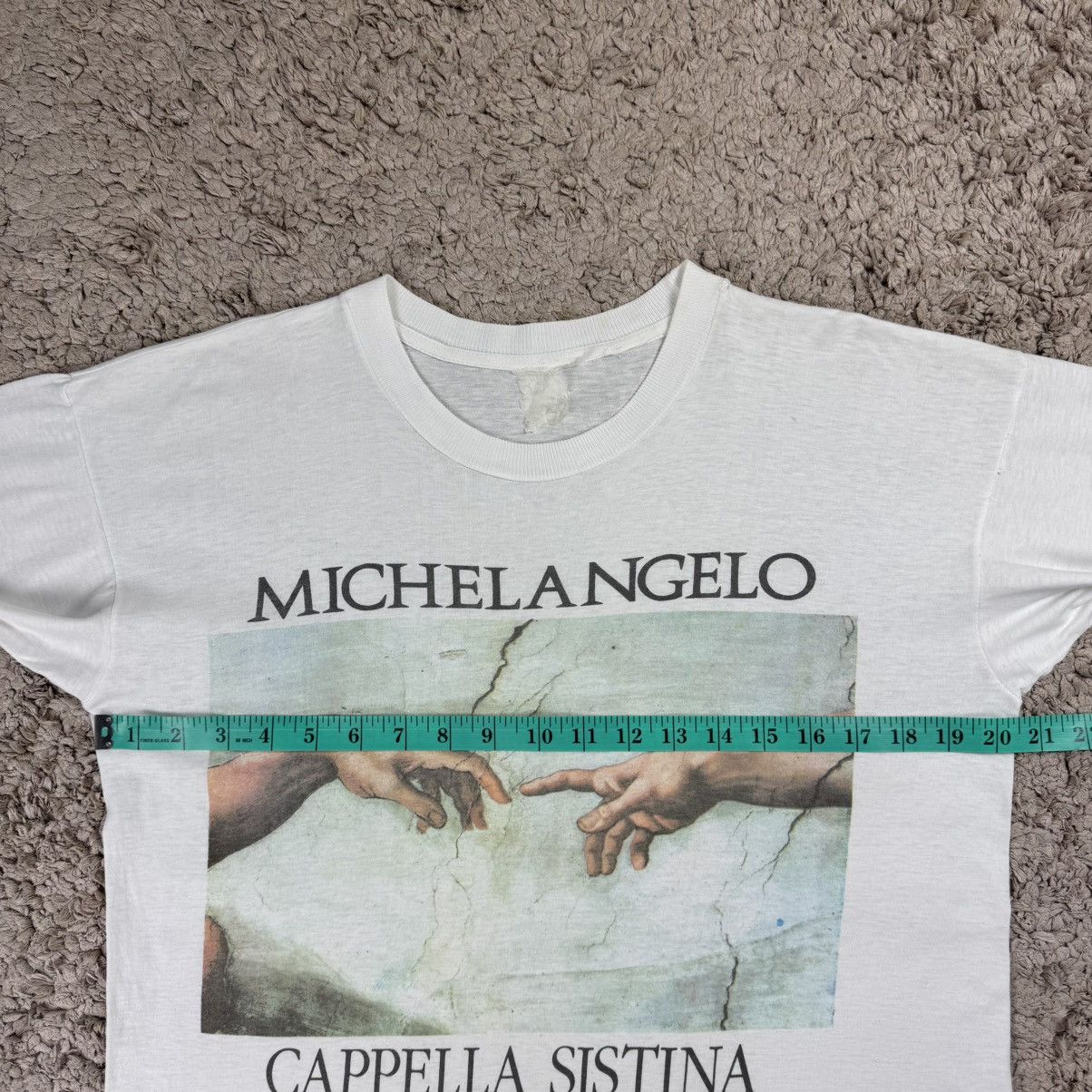 Vintage Vintage Art Michelangelo Cappelia Sistina Roma T-shirt Size US M / EU 48-50 / 2 - 15 Thumbnail