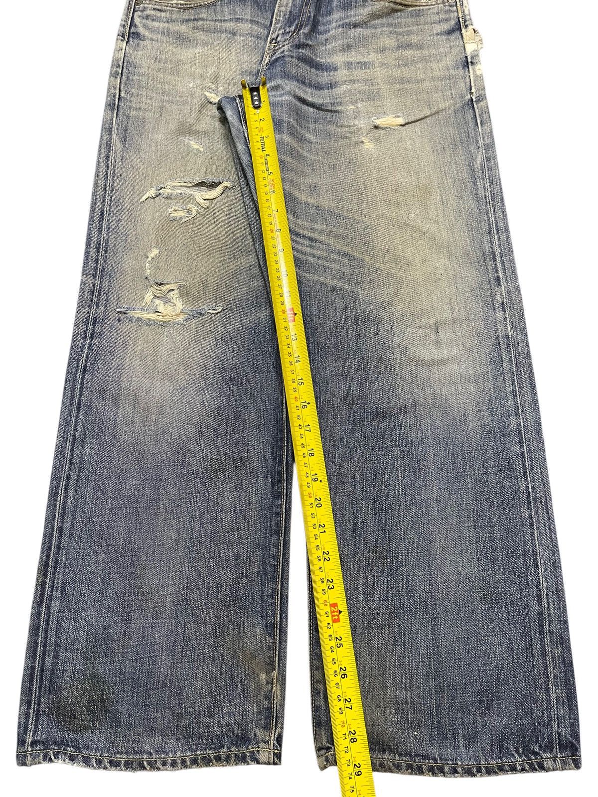 Gap Vintage 90s Gap Faded Mud Wash Distressed Wide Leg Baggy Size US 34 / EU 50 - 13 Thumbnail