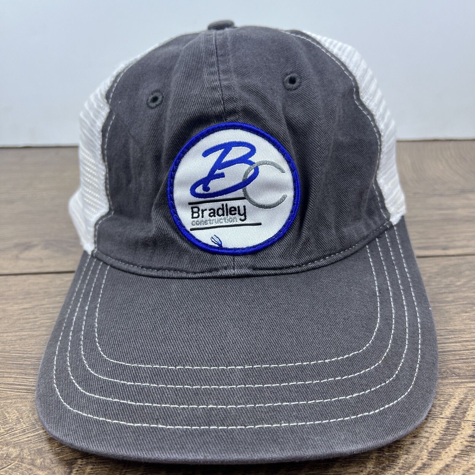 Other Bradley Construction Hat Bradley Gray Hat Adjustable Adult S Size ONE SIZE - 2 Thumbnail