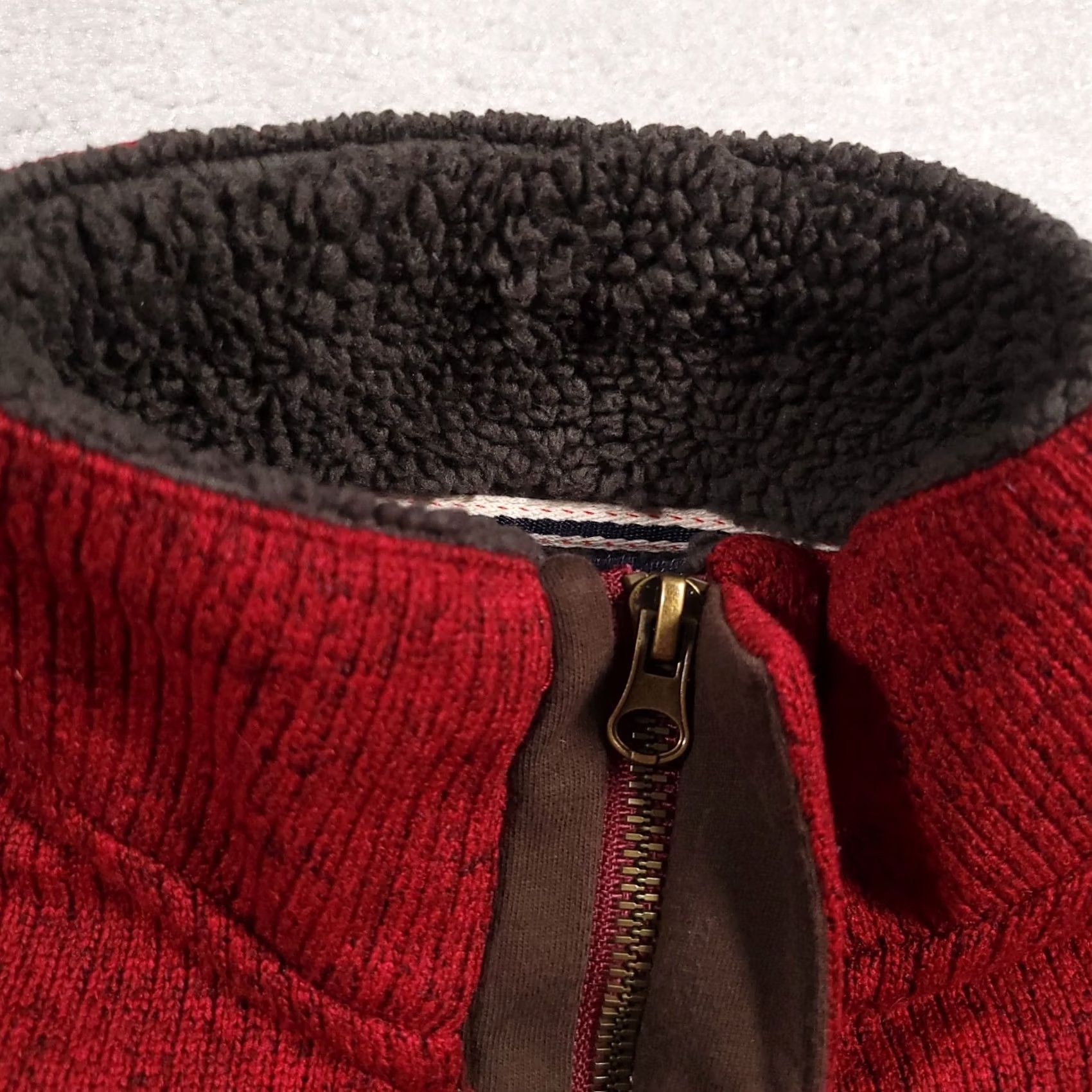Weatherproof Weatherproof Vintage 1/4 Zip Sweater Mens Med Red Ribbed Fleece Collar Pullover Knit Size US M / EU 48-50 / 2 - 4 Thumbnail