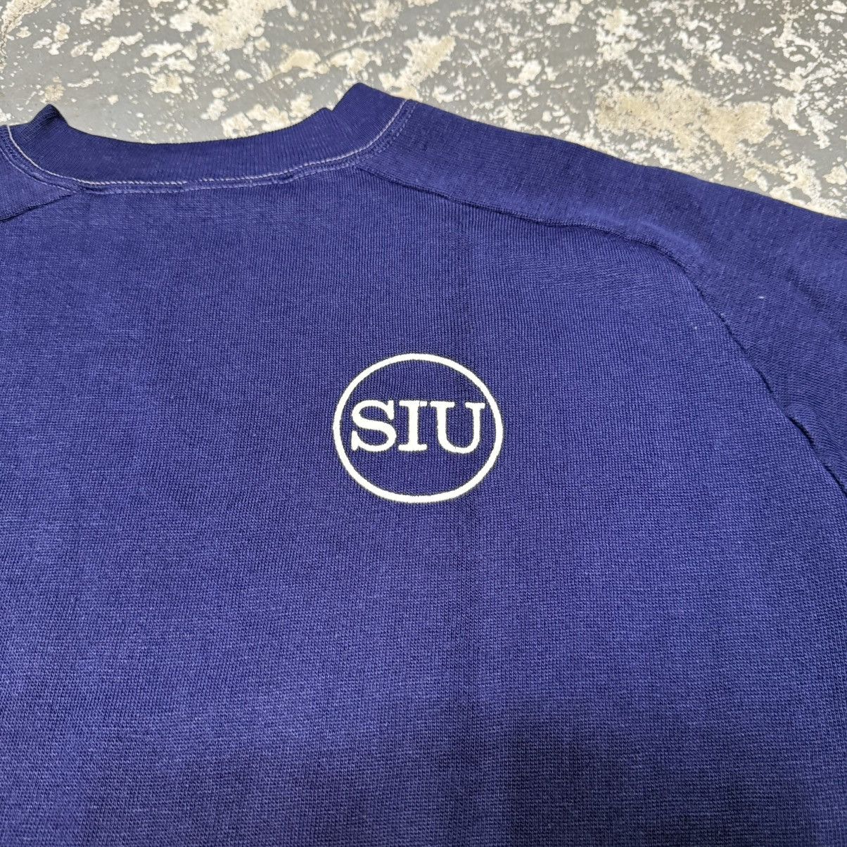 Vintage True Vintage SIU Navy Blue 70s Short Sleeve Crewneck Sweat Size US M / EU 48-50 / 2 - 4 Thumbnail