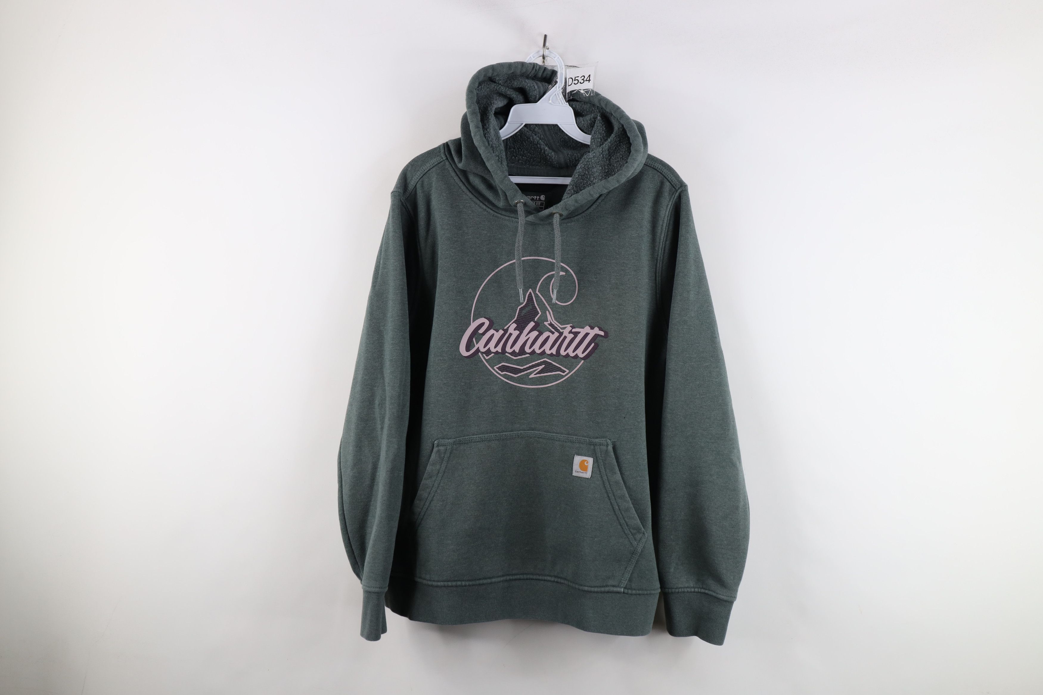Carhartt × Vintage Vintage Y2K Carhartt Relaxed Fit Script Spell Out Hoodie Size XL / US 12-14 / IT 48-50 - 1 Thumbnail