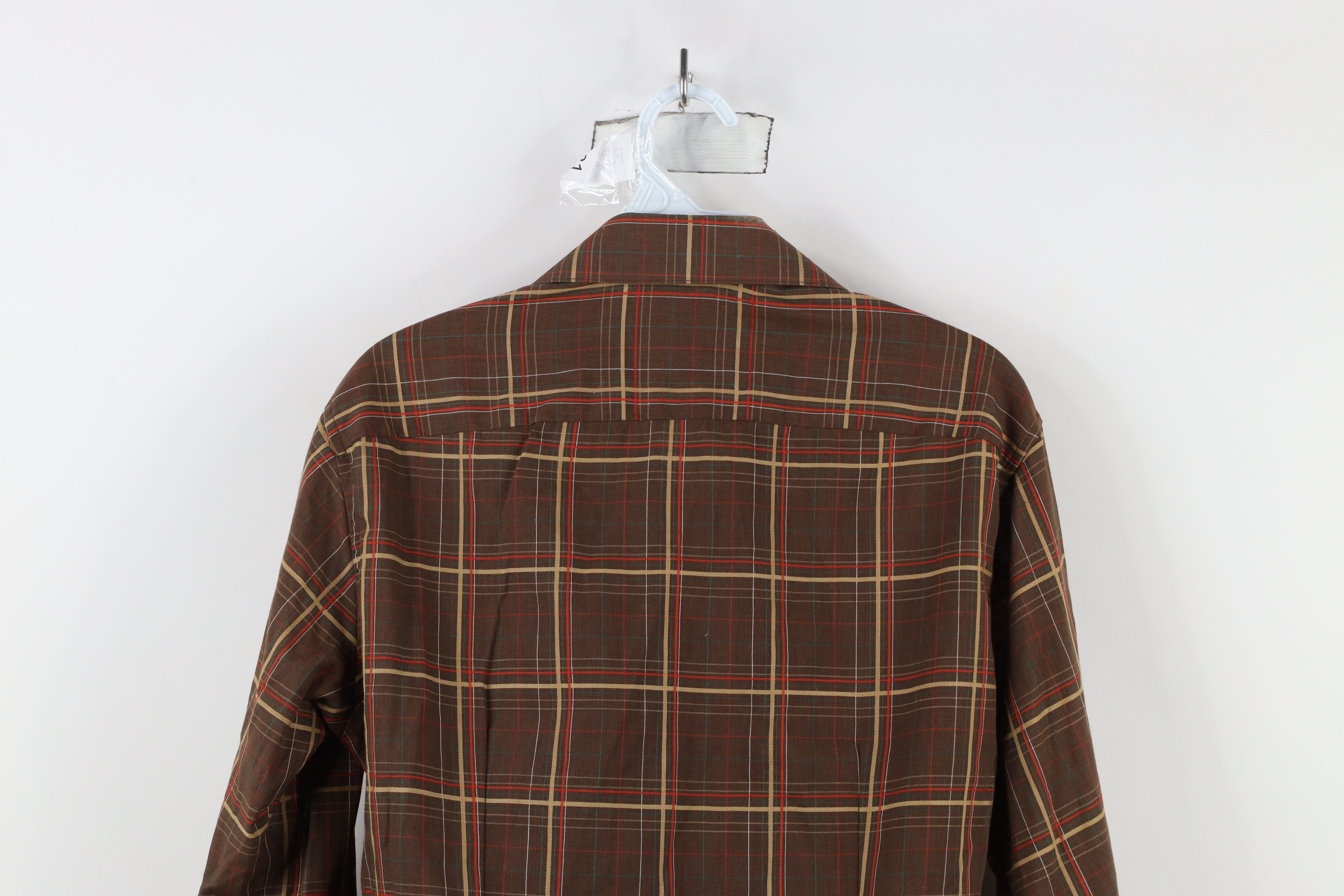 Vintage Vintage 60s 70s Streetwear Collared Button Shirt Plaid Size US S / EU 44-46 / 1 - 11 Thumbnail