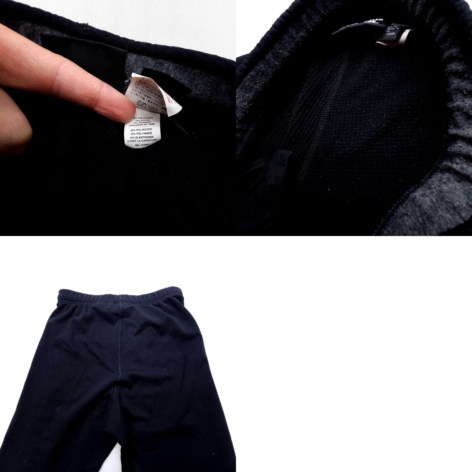Patagonia VINTAGE Patagonia Base Layer Pants Womens Small Black USA Made Thermal Skiing Size 28" / US 6 / IT 42 - 8 Thumbnail