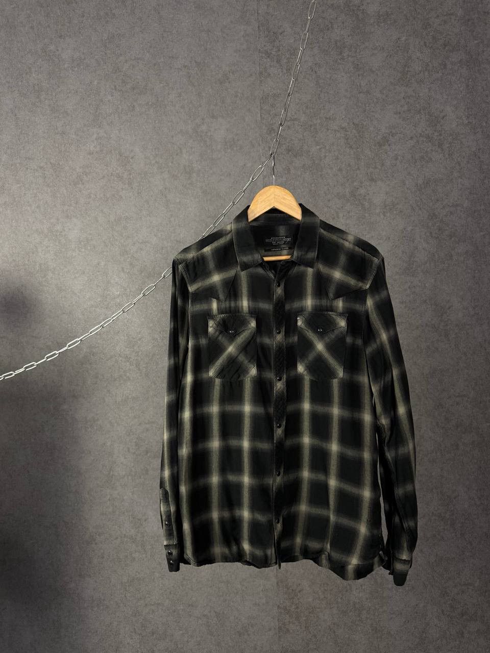Allsaints Allsaints designer Japanese Cloth flannel shirt Size US M / EU 48-50 / 2 - 1 Thumbnail