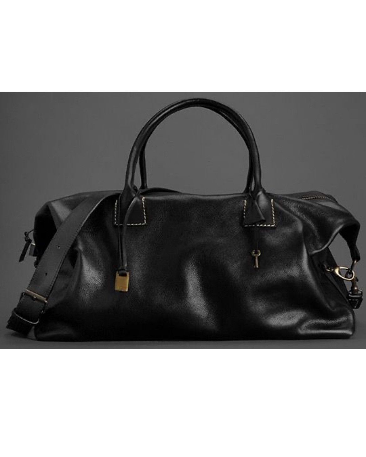 John Varvatos Vachetta Leather Duffle Bag Size ONE SIZE - 2 Thumbnail
