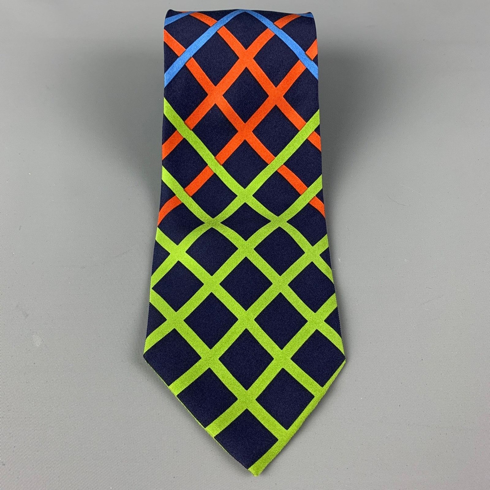 Other GENE MEYER Navy Multi-Color Rhombus Silk Tie Size ONE SIZE - 2 Thumbnail