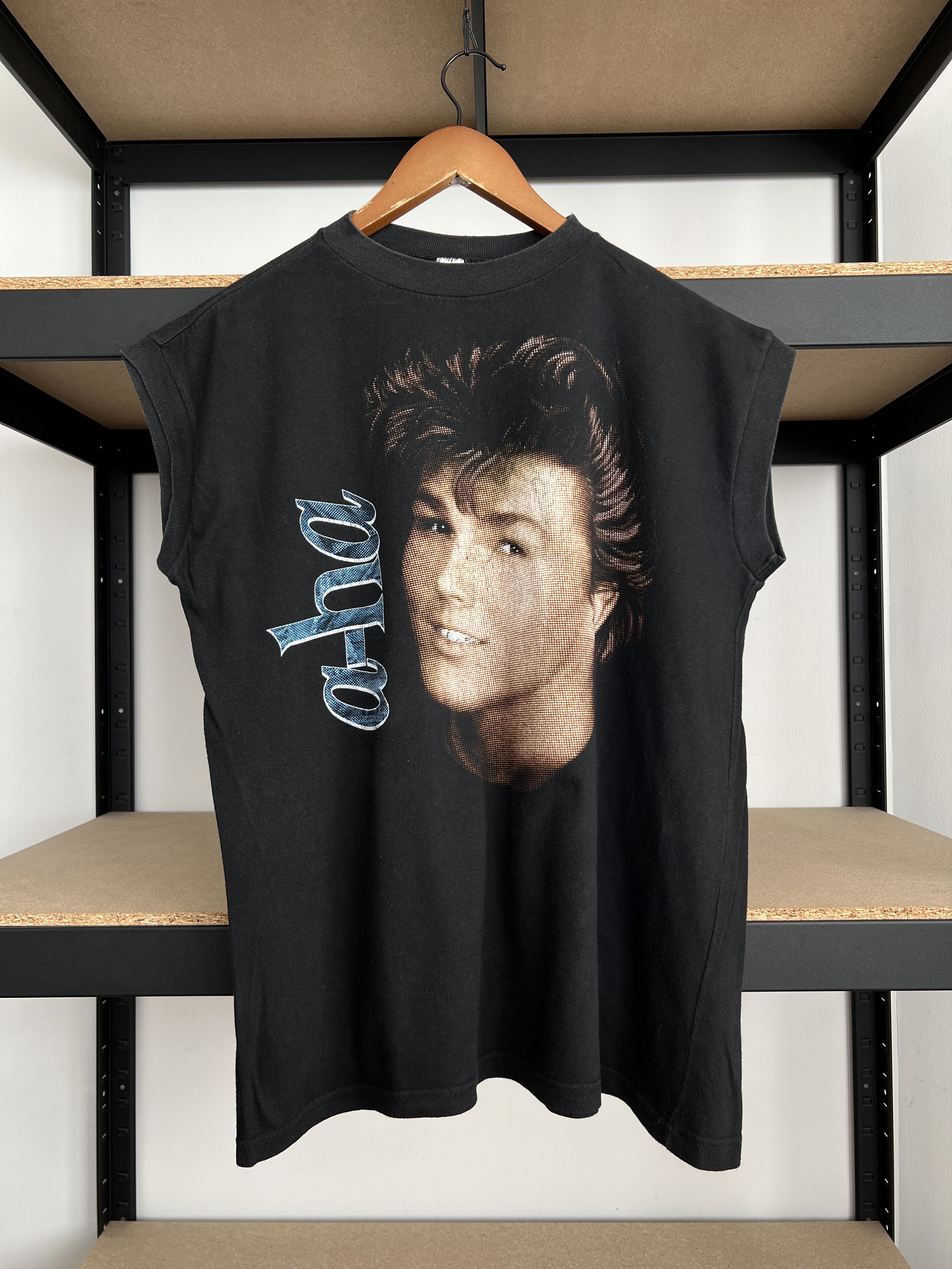 Band Tees Vintage 90s A-ha Morten Harket Pop Band Black T-shirt Size US L / EU 52-54 / 3 - 3 Thumbnail