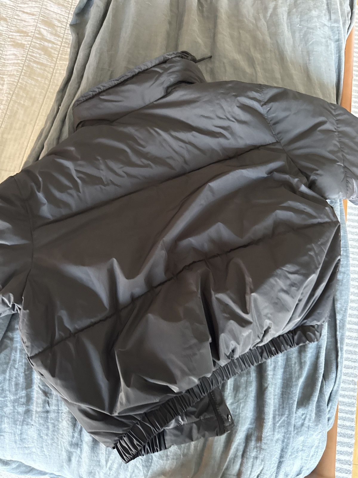 Zara Black water repellent reversible puffer jacket Size US L / EU 52-54 / 3 - 5 Thumbnail
