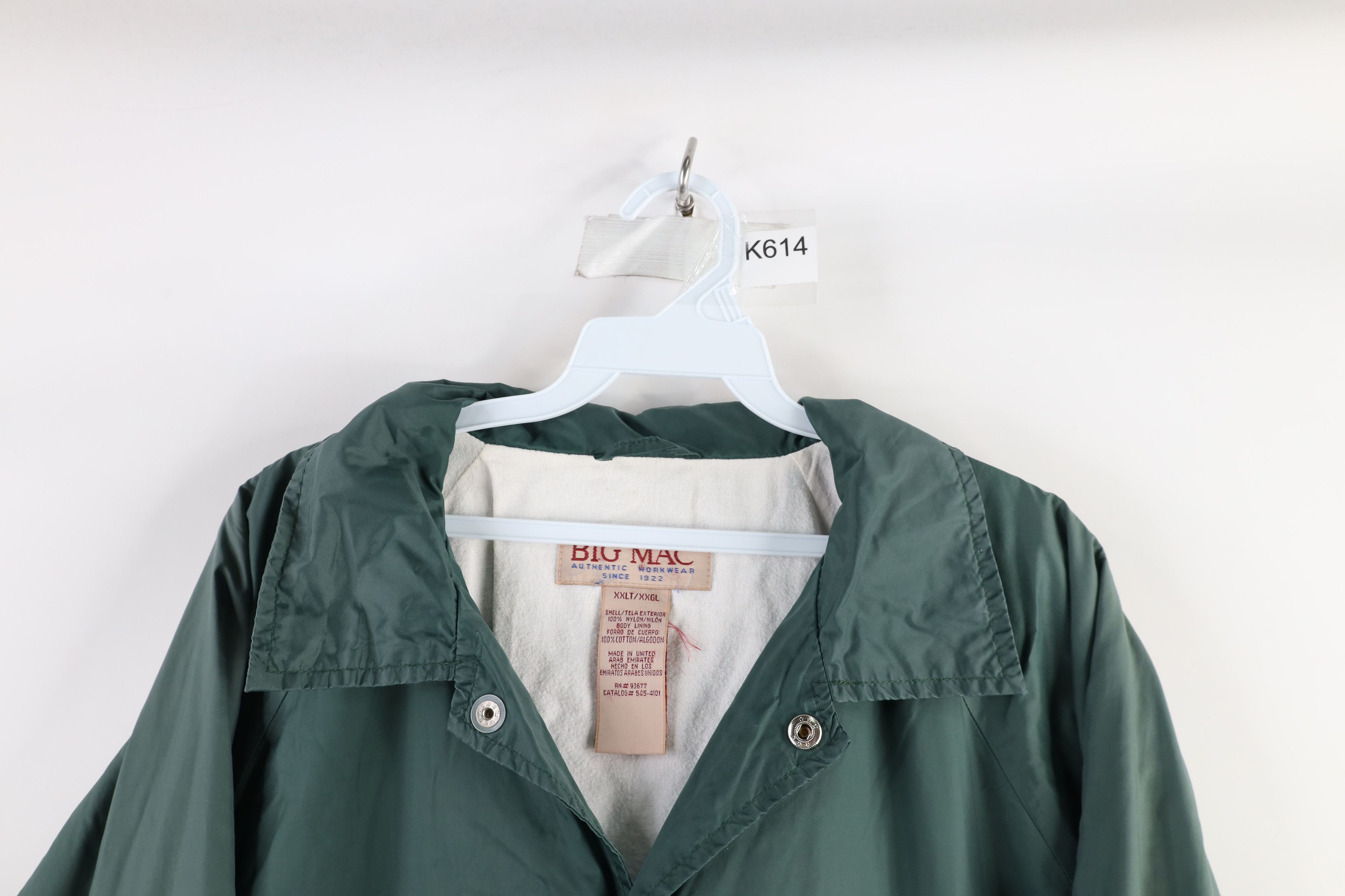 Vintage Vintage 90s Big Mac Coach Coaches Jacket Green Size ONE SIZE - 7 Thumbnail