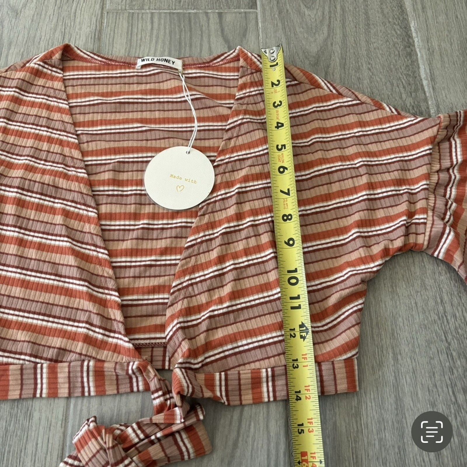Other NWT Wild Honey Short Sleeve Crop Top Women’s Small Orange Size S / US 4 / IT 40 - 8 Thumbnail