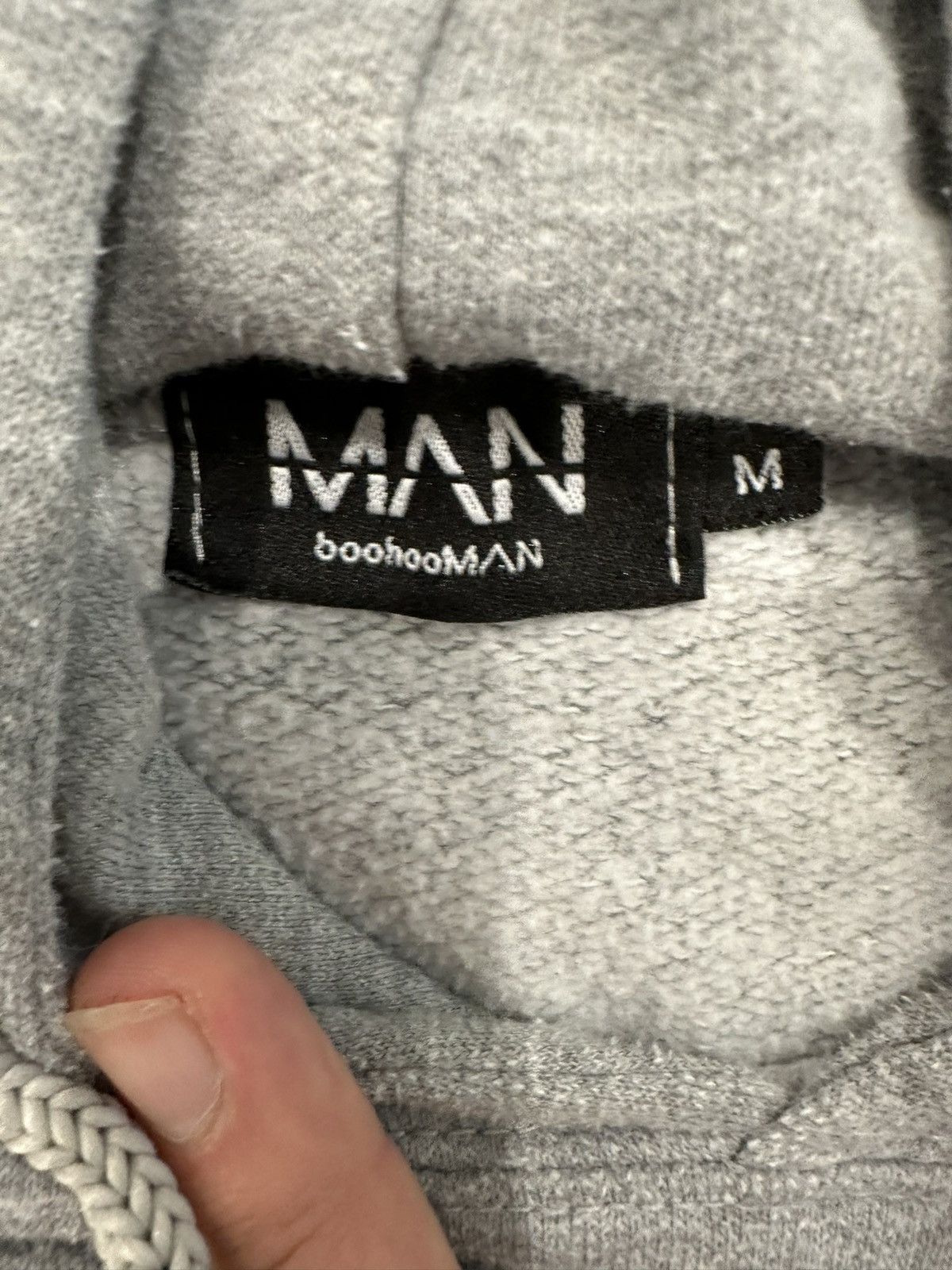 Boohoo × Vintage Grey Boohoo Man Hoodie Size US M / EU 48-50 / 2 - 3 Thumbnail