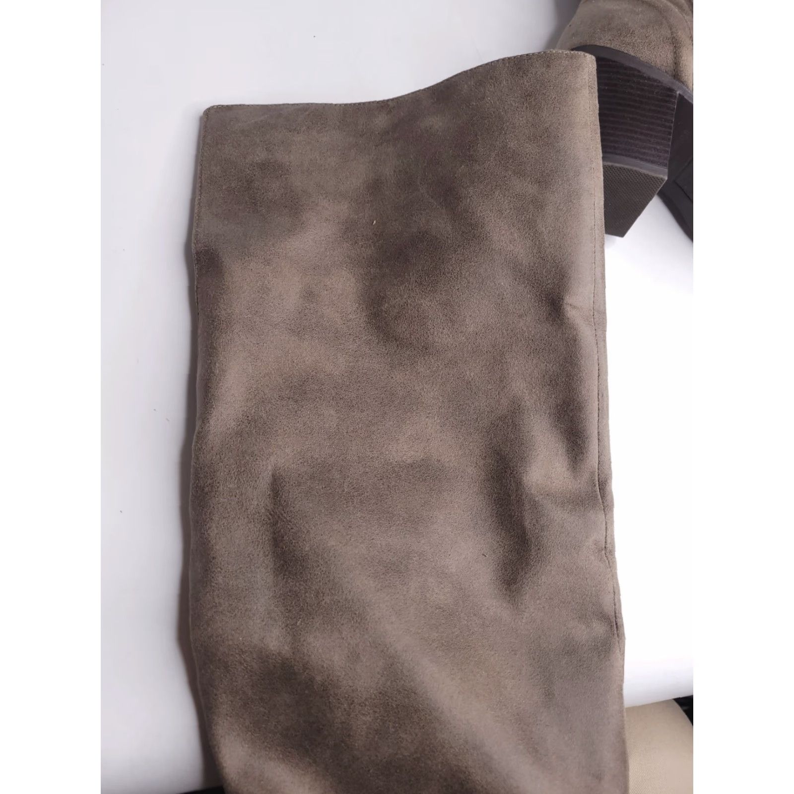 Sugar Sugar Boots Womens 8 Brown Tall Calf Riding Faux Suede Block Heel Almond Toe Bootie Size US 8 / IT 38 - 4 Thumbnail