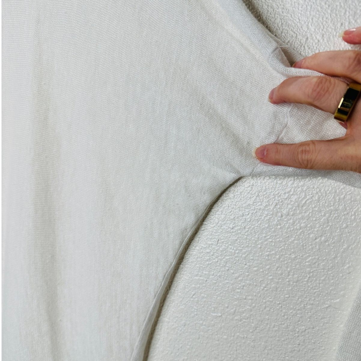 Other Pure Amici Ivory Round Neck Long Sleeve High Low Sweater L Size L / US 10 / IT 46 - 11 Thumbnail