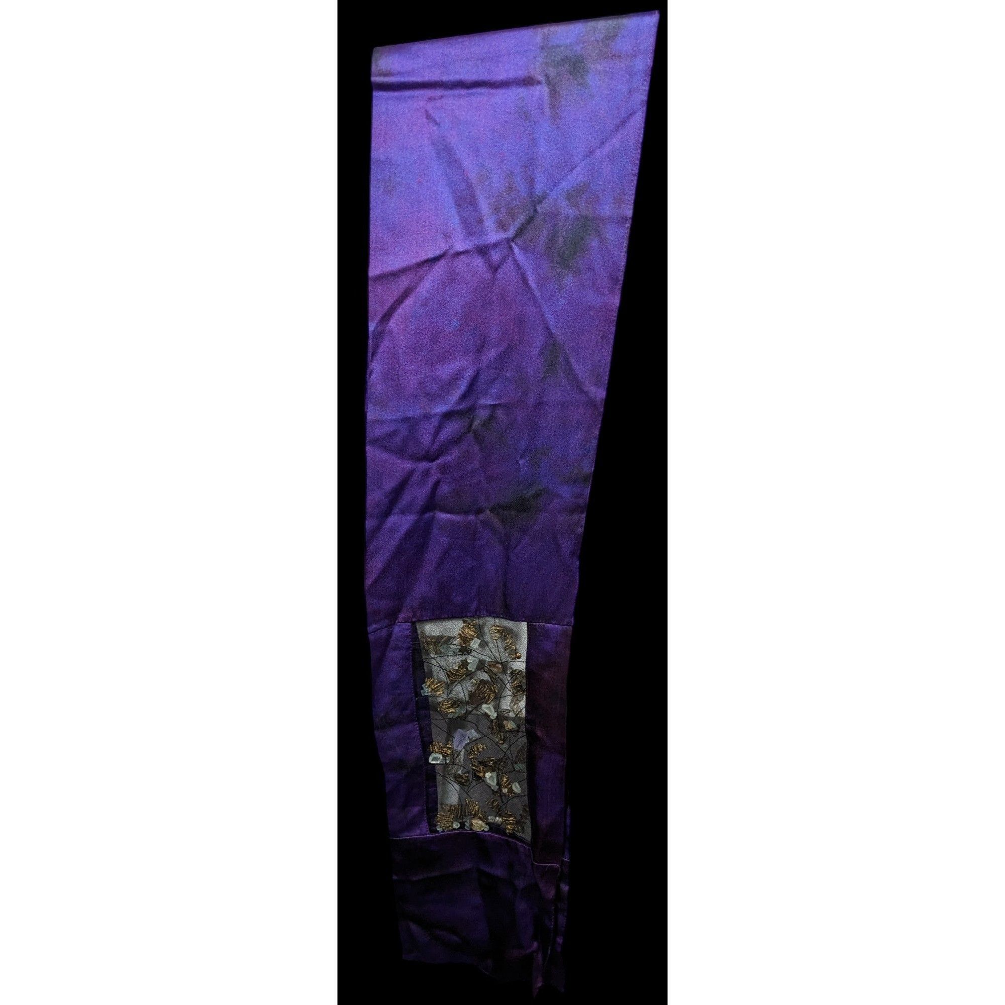 Other Gothic Mystic Purple Mottled Scarf With Crystal And Charm In Size ONE SIZE - 2 Thumbnail