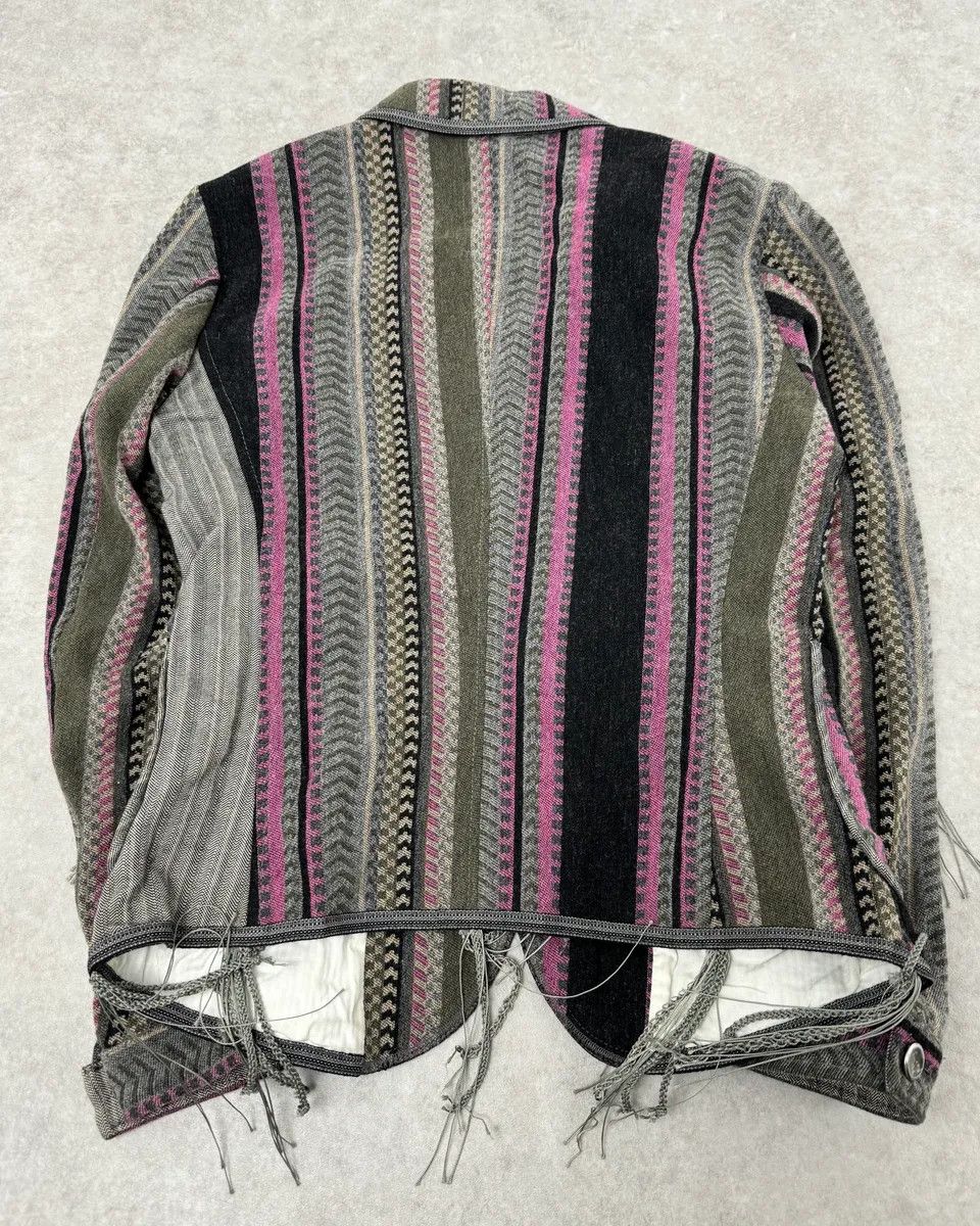 Marithe + Francois Girbaud 1990s Marithé + François Girbaud Striped Blazer Jacket Size XS / US 0-2 / IT 36-38 - 7 Thumbnail