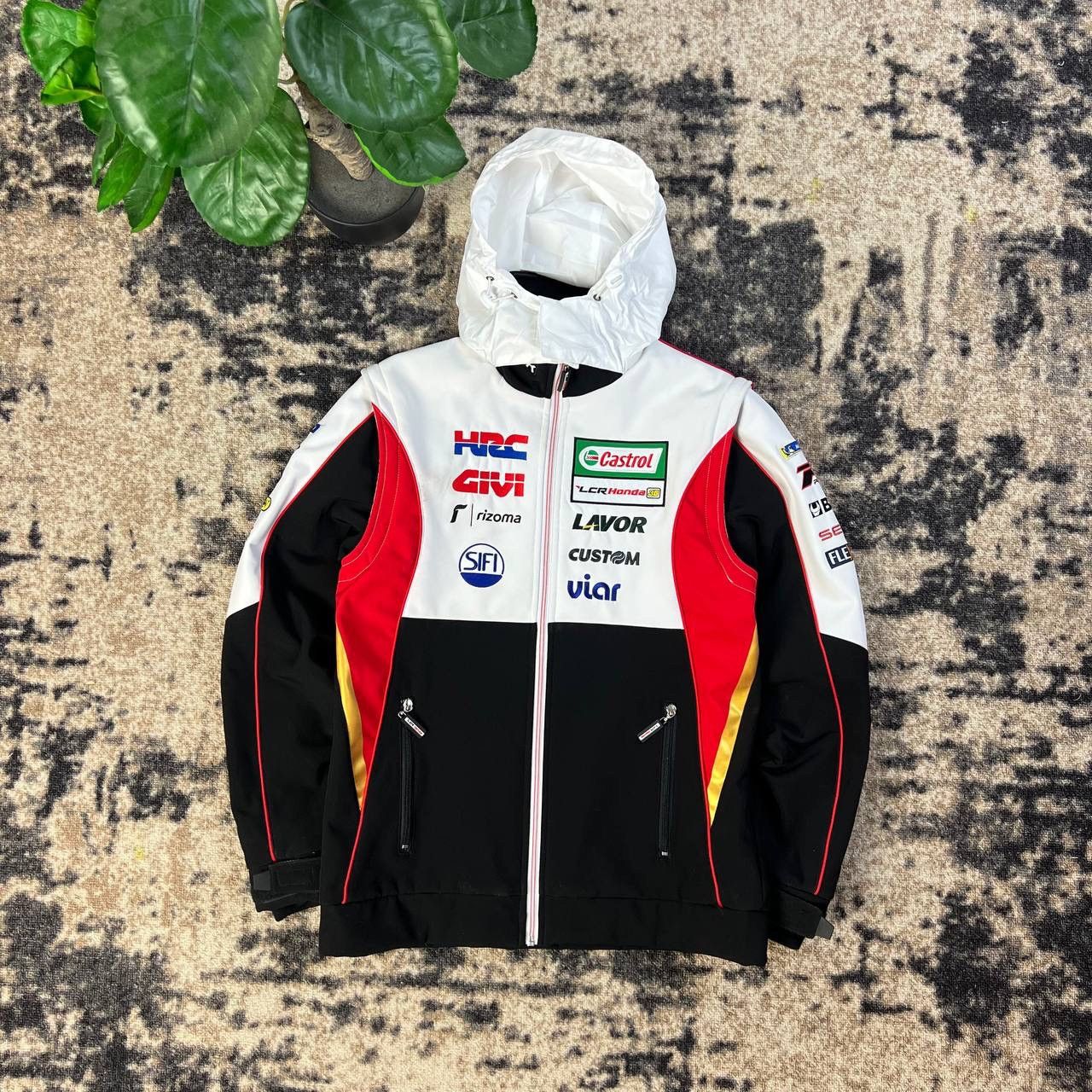 Honda Honda Big Embroidered Logo Zip Up Racing Jacket Size US S / EU 44-46 / 1 - 2 Thumbnail