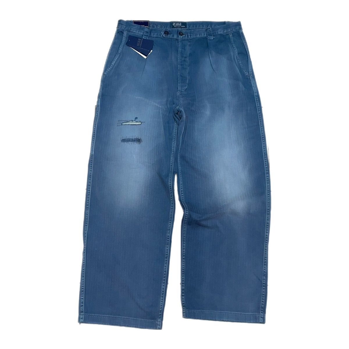 image of Polo Ralph Laurent French Workwear Pant in Blue, Men's (Size 34)